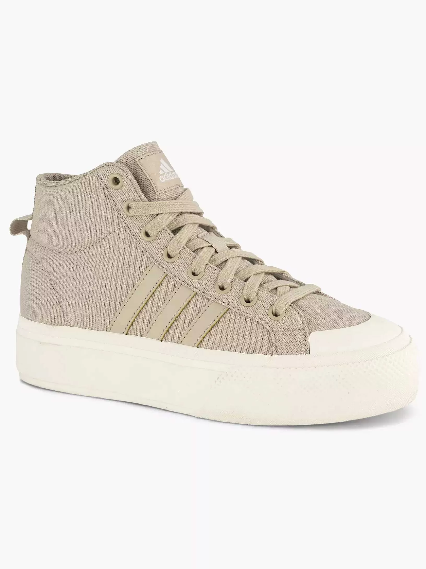 Ladies adidas Beige Bravada 2.0 Mid Platform