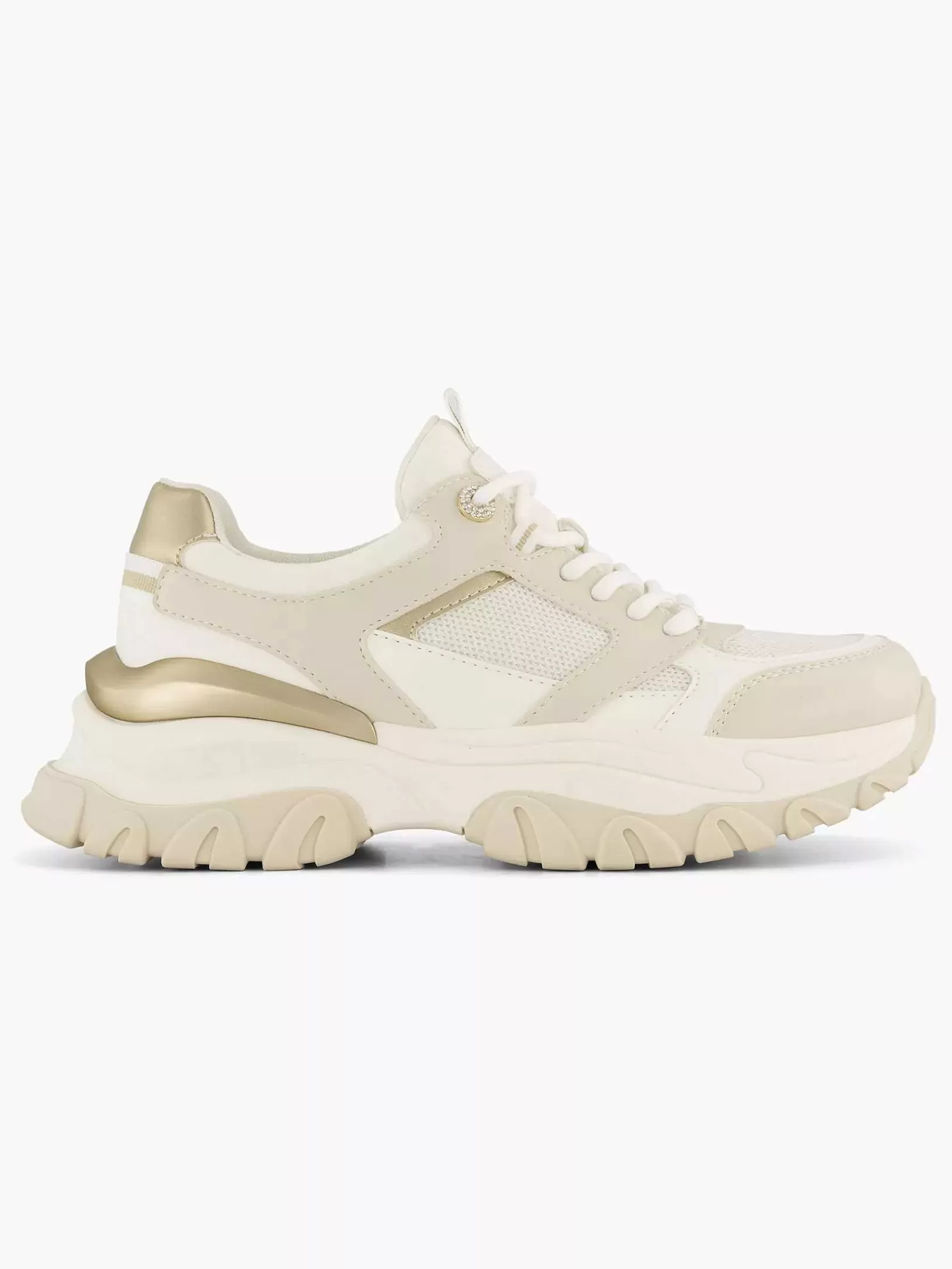 Ladies Oxmox Beige Chunky Sneaker