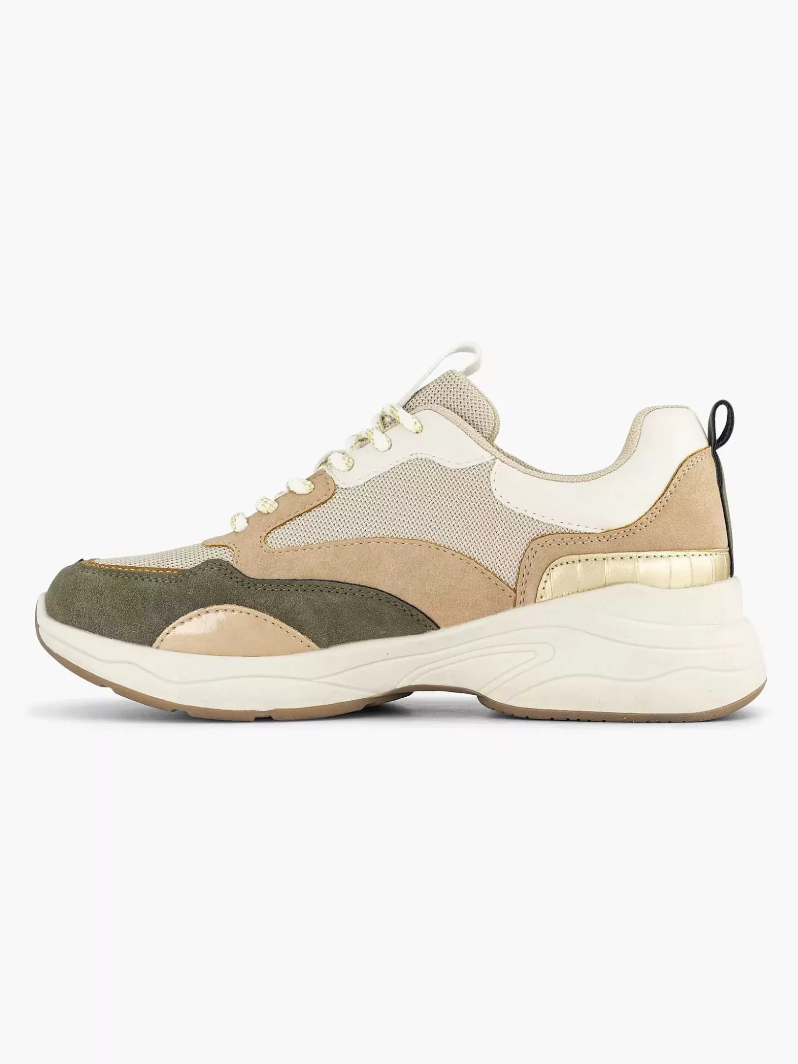 Ladies Graceland Beige Chunky Sneaker