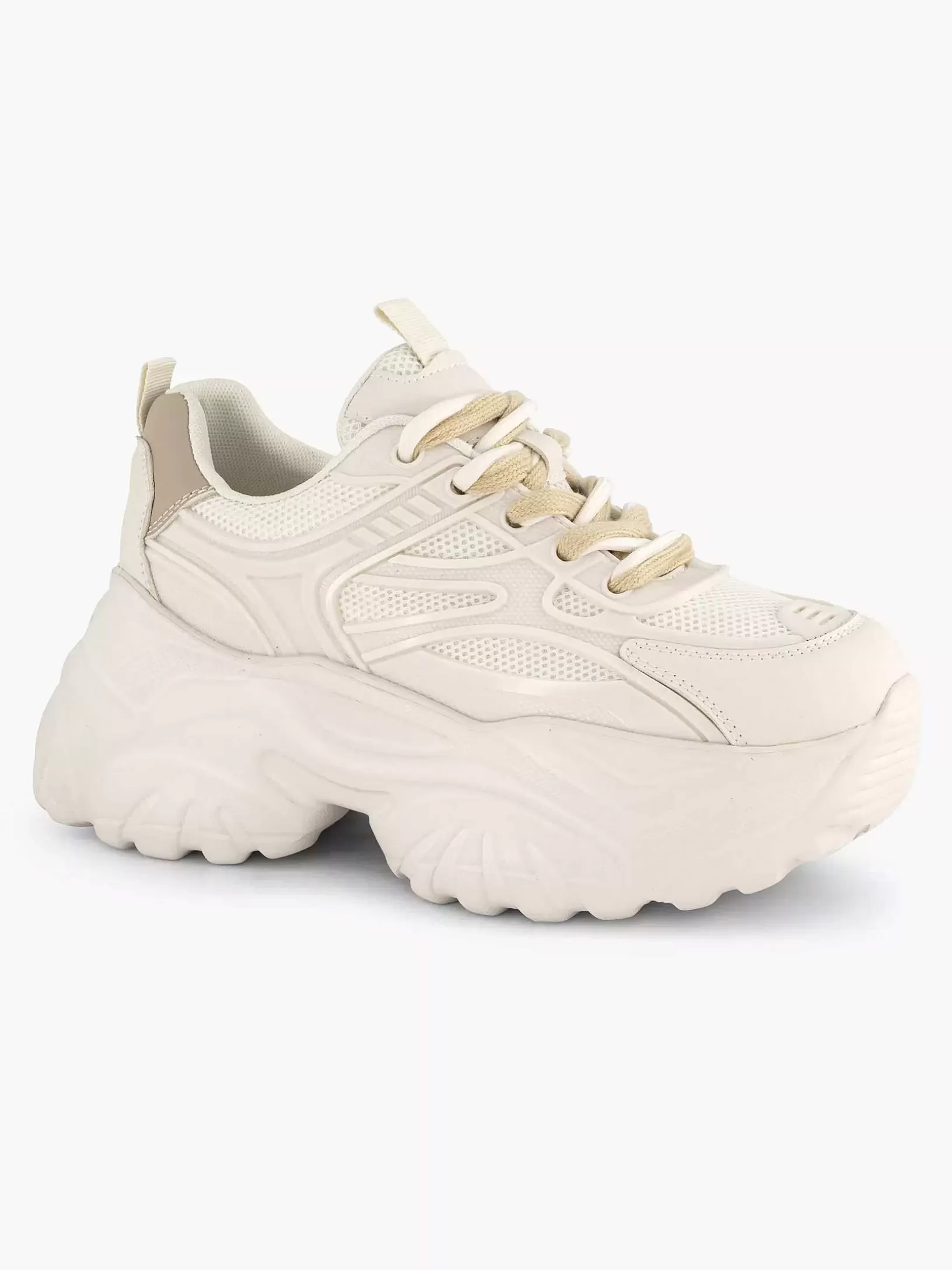 Ladies Oxmox Beige Chunky Sneaker