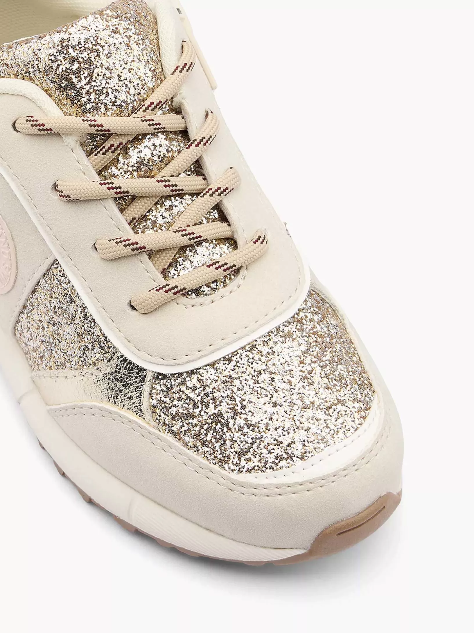 Children Graceland Beige Chunky Sneaker Glitter