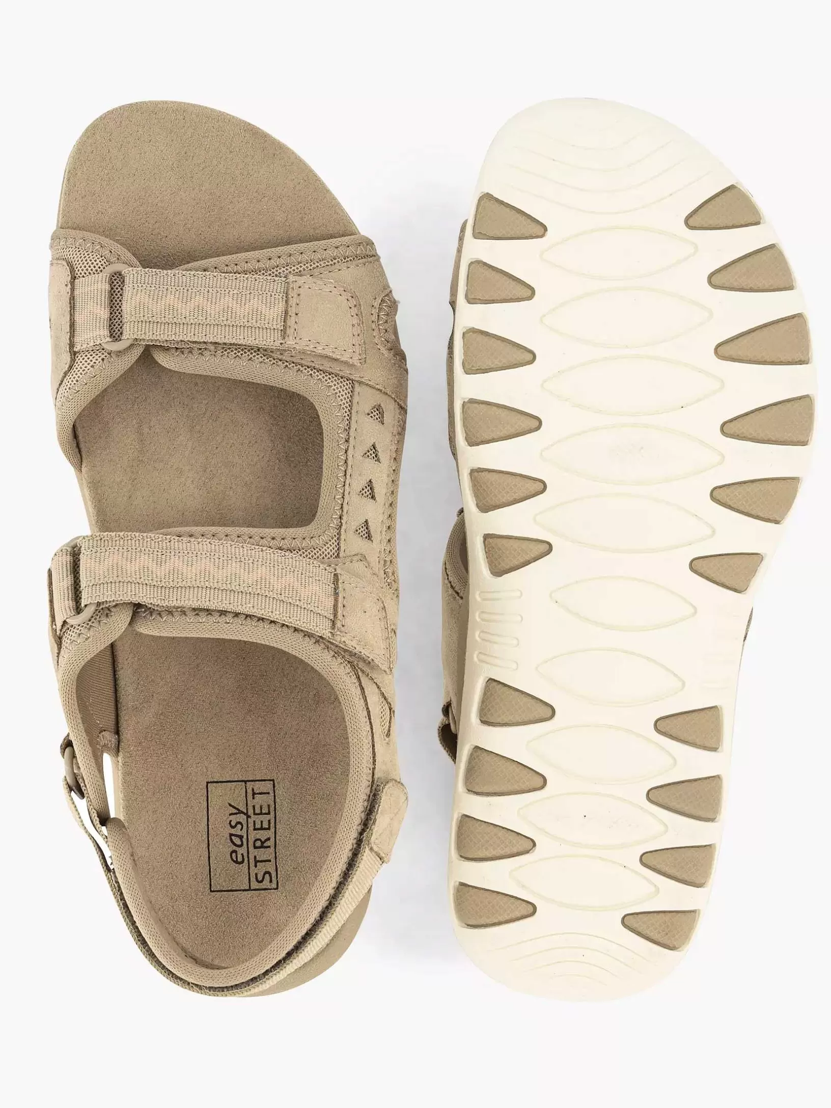 Ladies Easy Street Beige Comfort Sandal