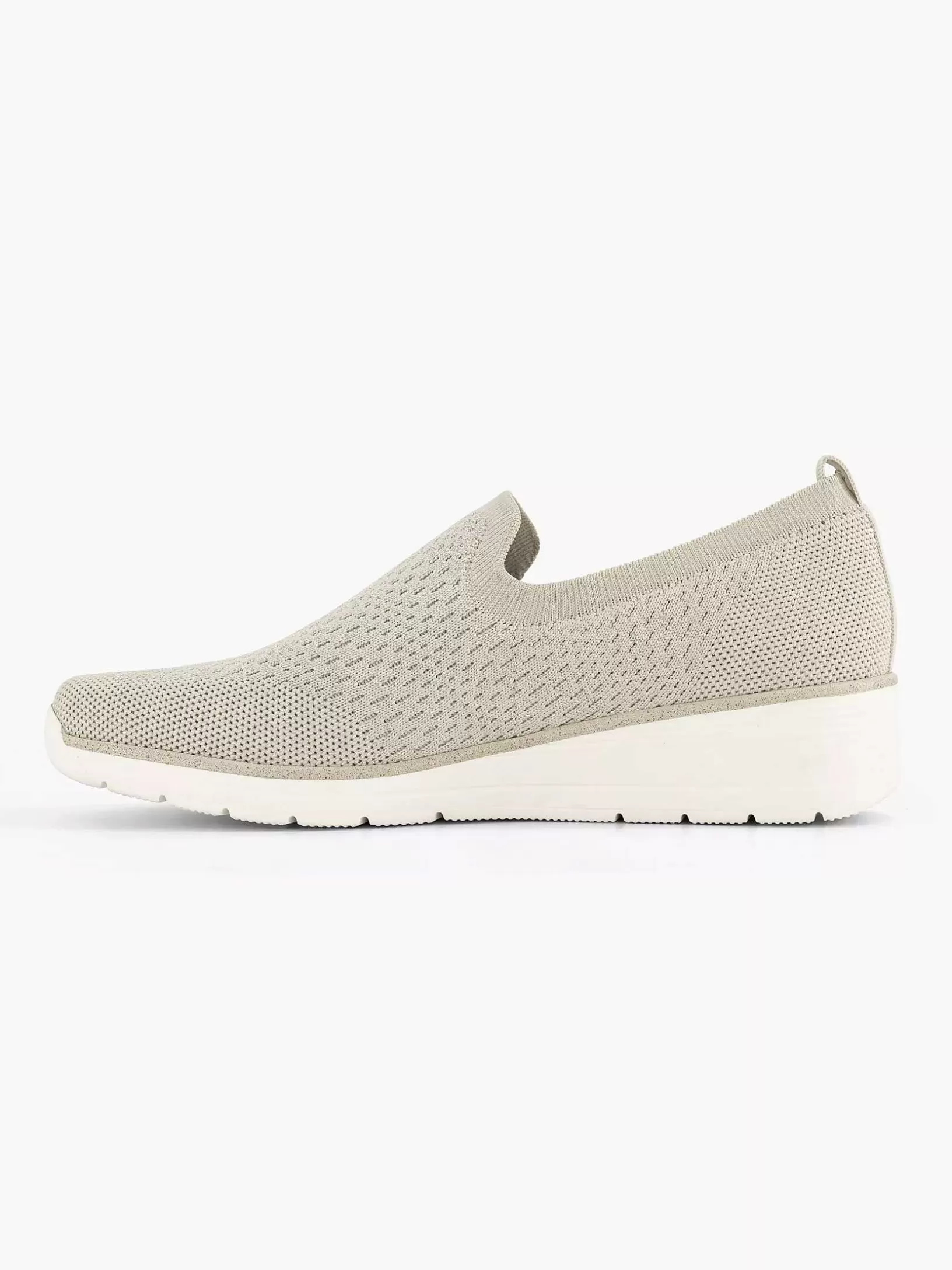 Ladies Easy Street Beige Comfort Slip-On