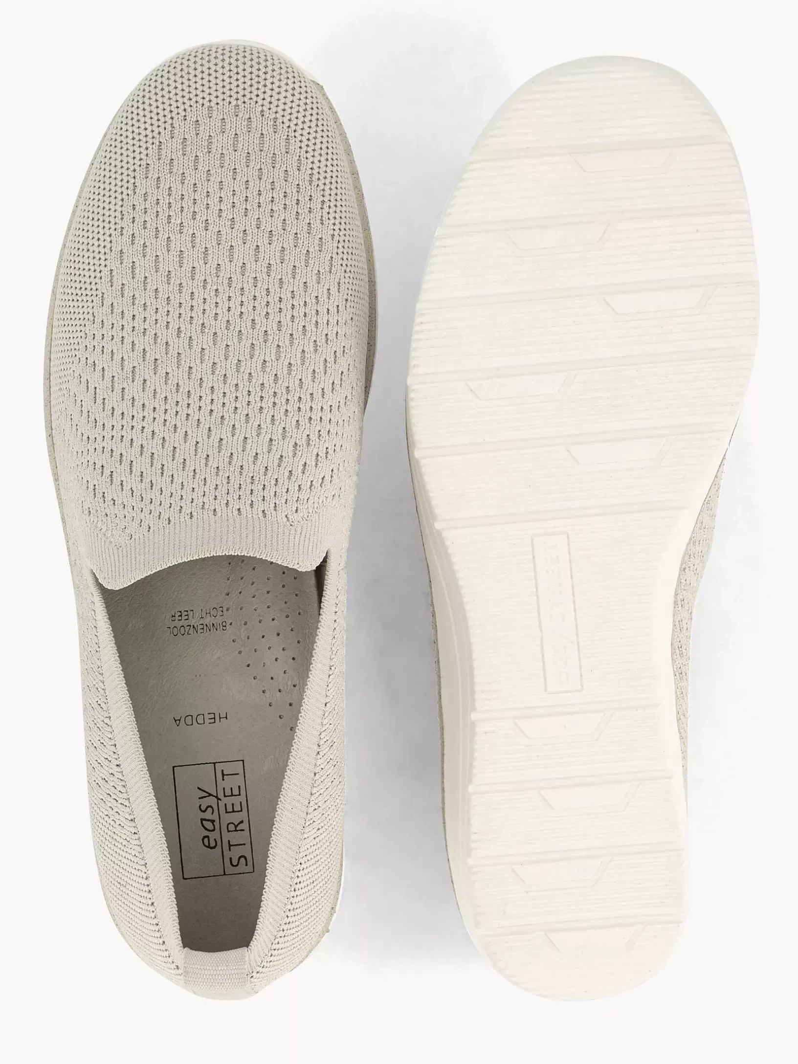 Ladies Easy Street Beige Comfort Slip-On