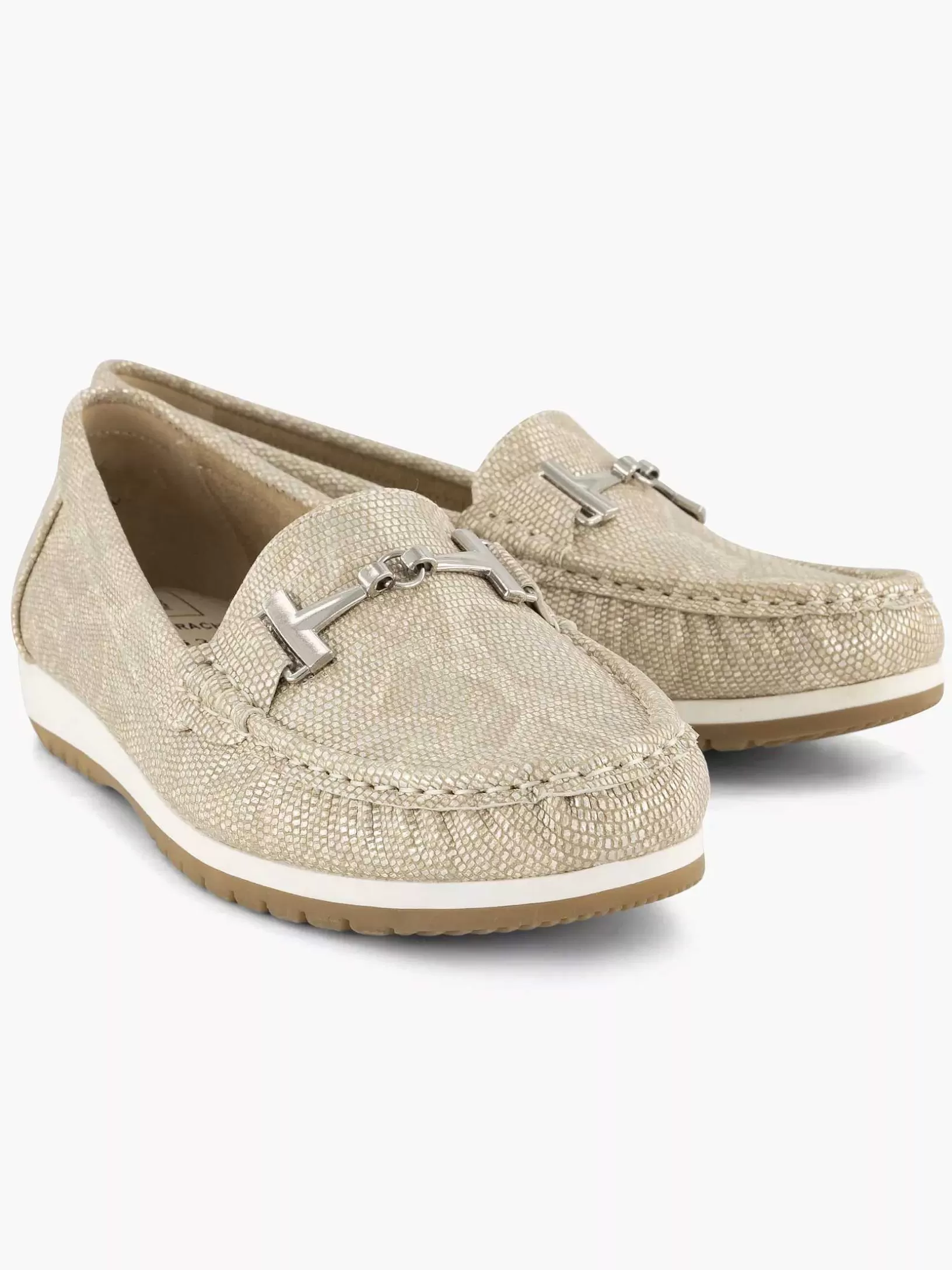 Ladies Easy Street Beige Comfort Slip-On