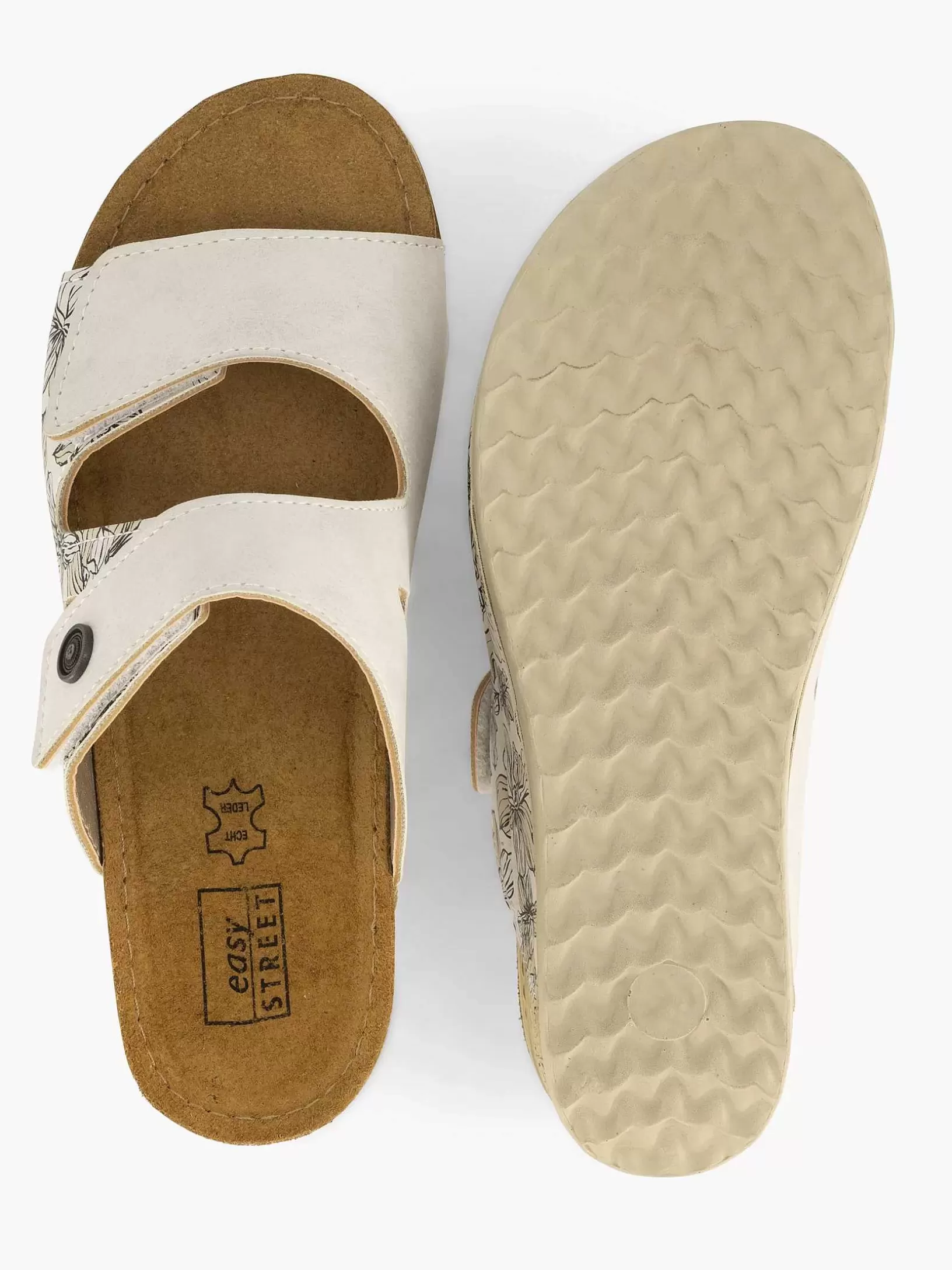 Ladies Easy Street Beige Comfort Slipper