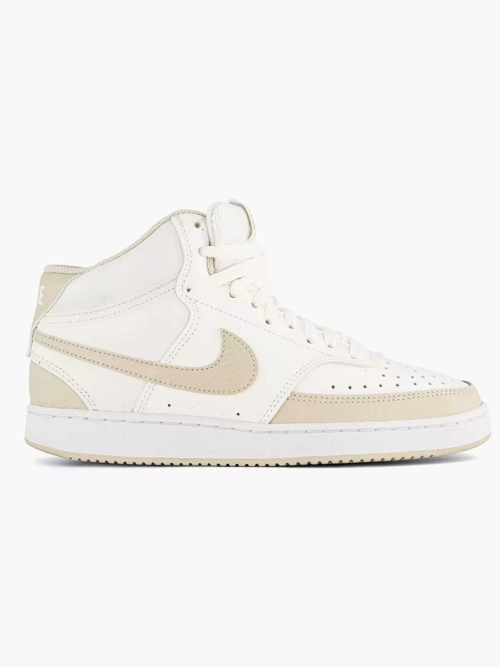 Ladies Nike Beige Court Vision Mid