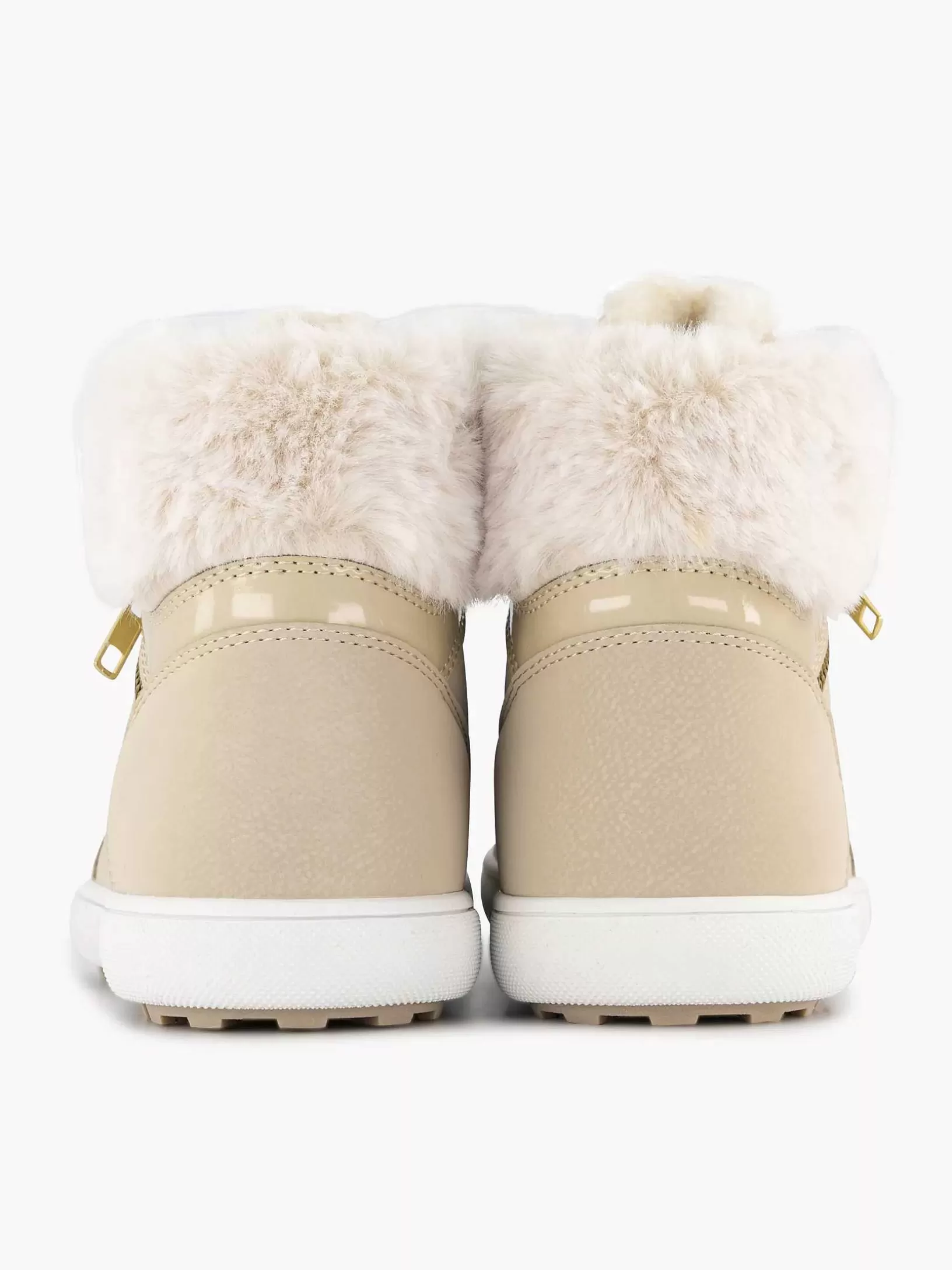 Ladies Graceland Beige High Sneaker