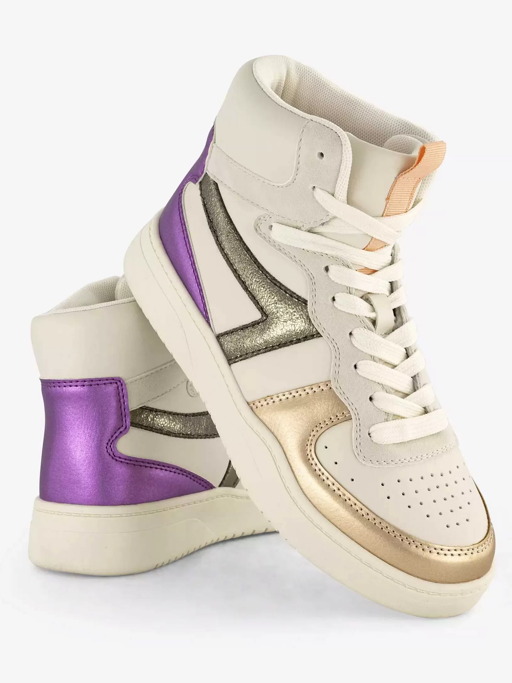 Ladies Oxmox Beige High Sneaker