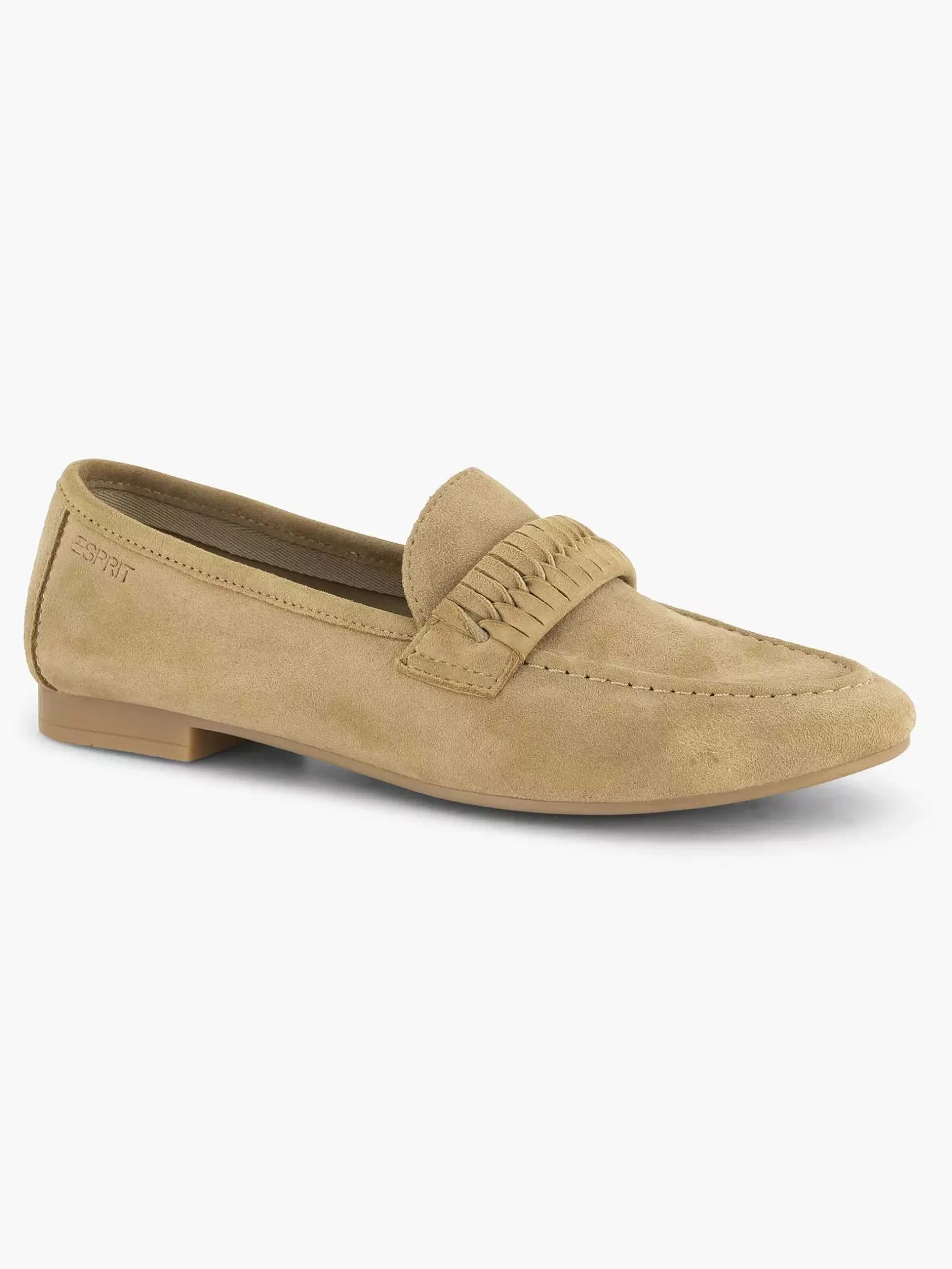 Ladies Esprit Beige Leather Loafer