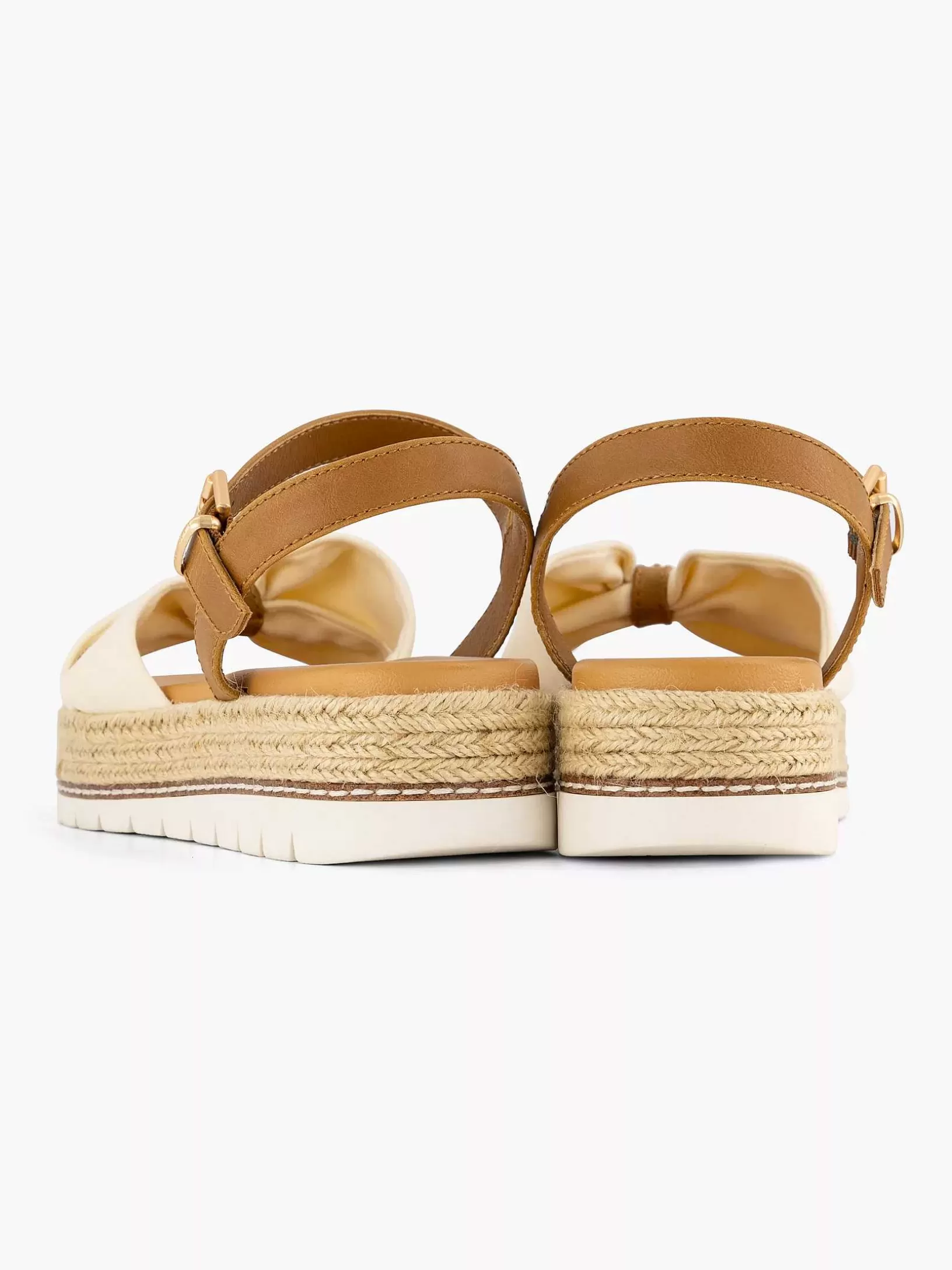 Ladies Esprit Beige Platform Sandal