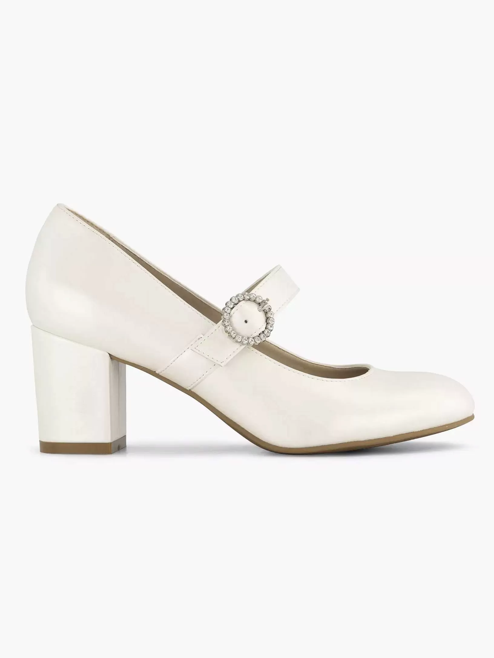 Ladies Graceland Beige Pump Buckle