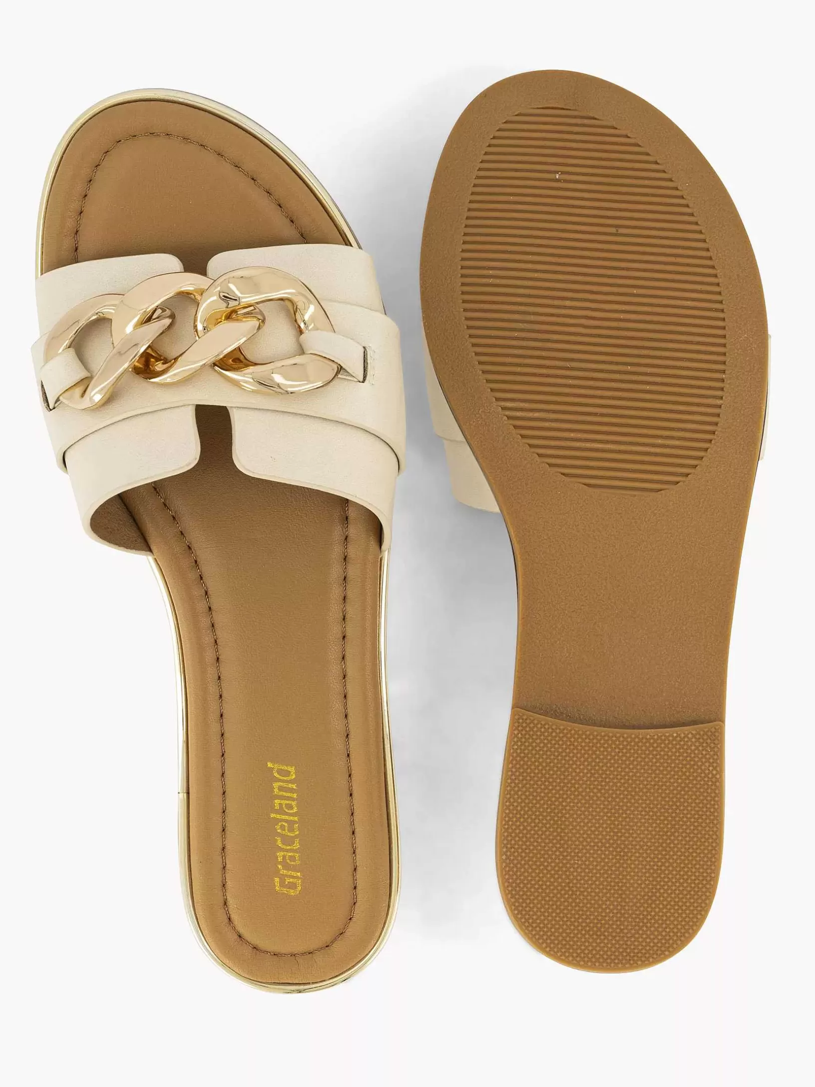 Ladies Graceland Beige Slipper