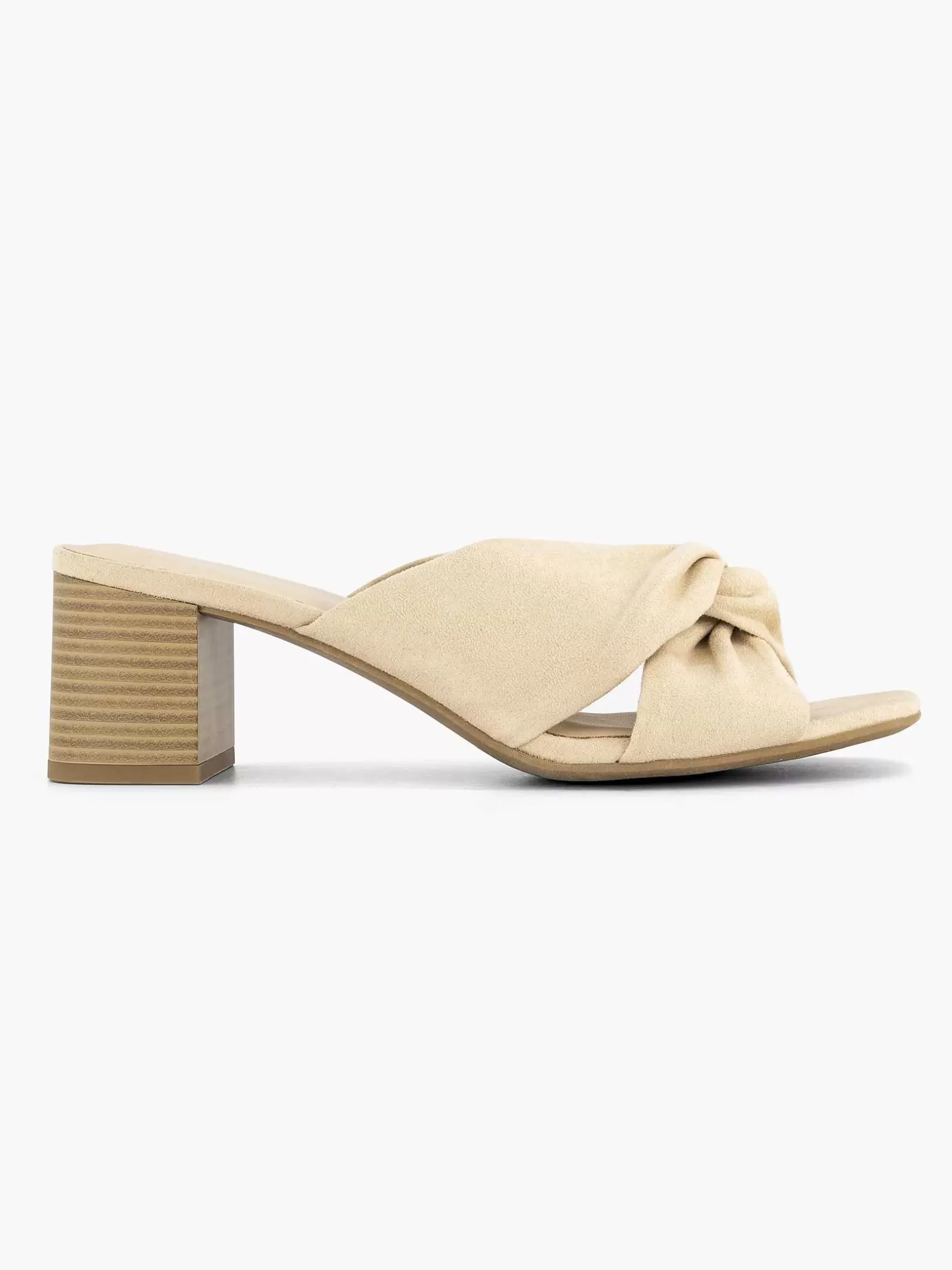 Ladies Graceland Beige Slipper Button