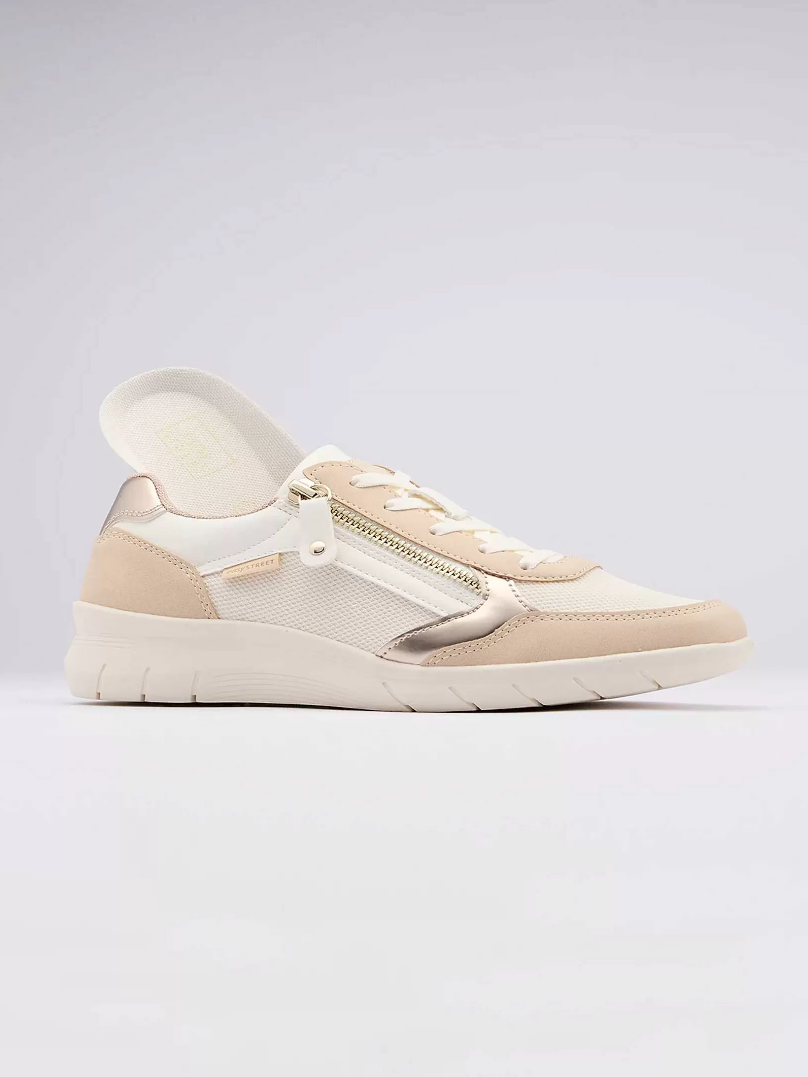 Ladies Easy Street Beige Sneaker