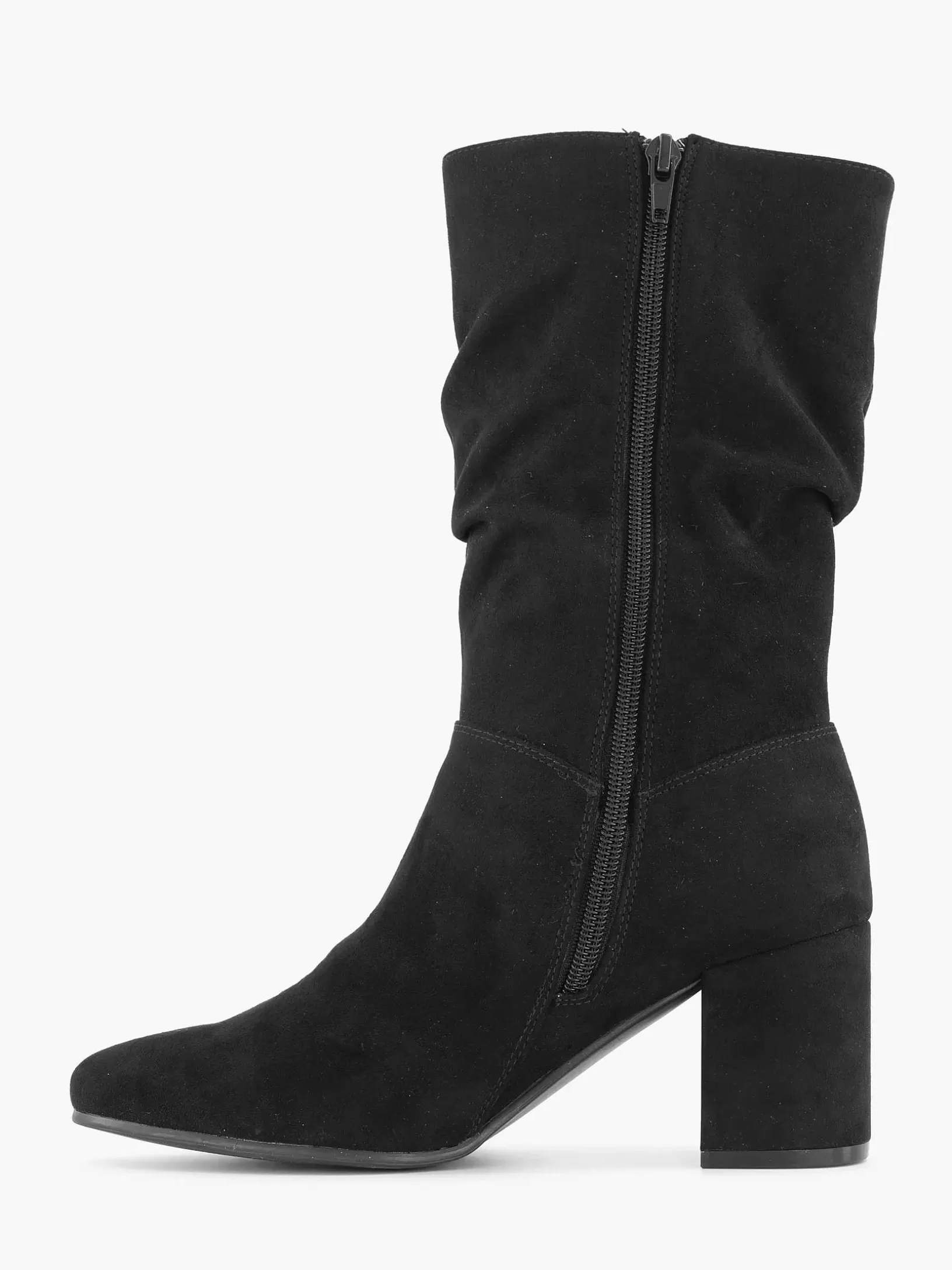 Ladies Graceland Black Ankle Boots Heel