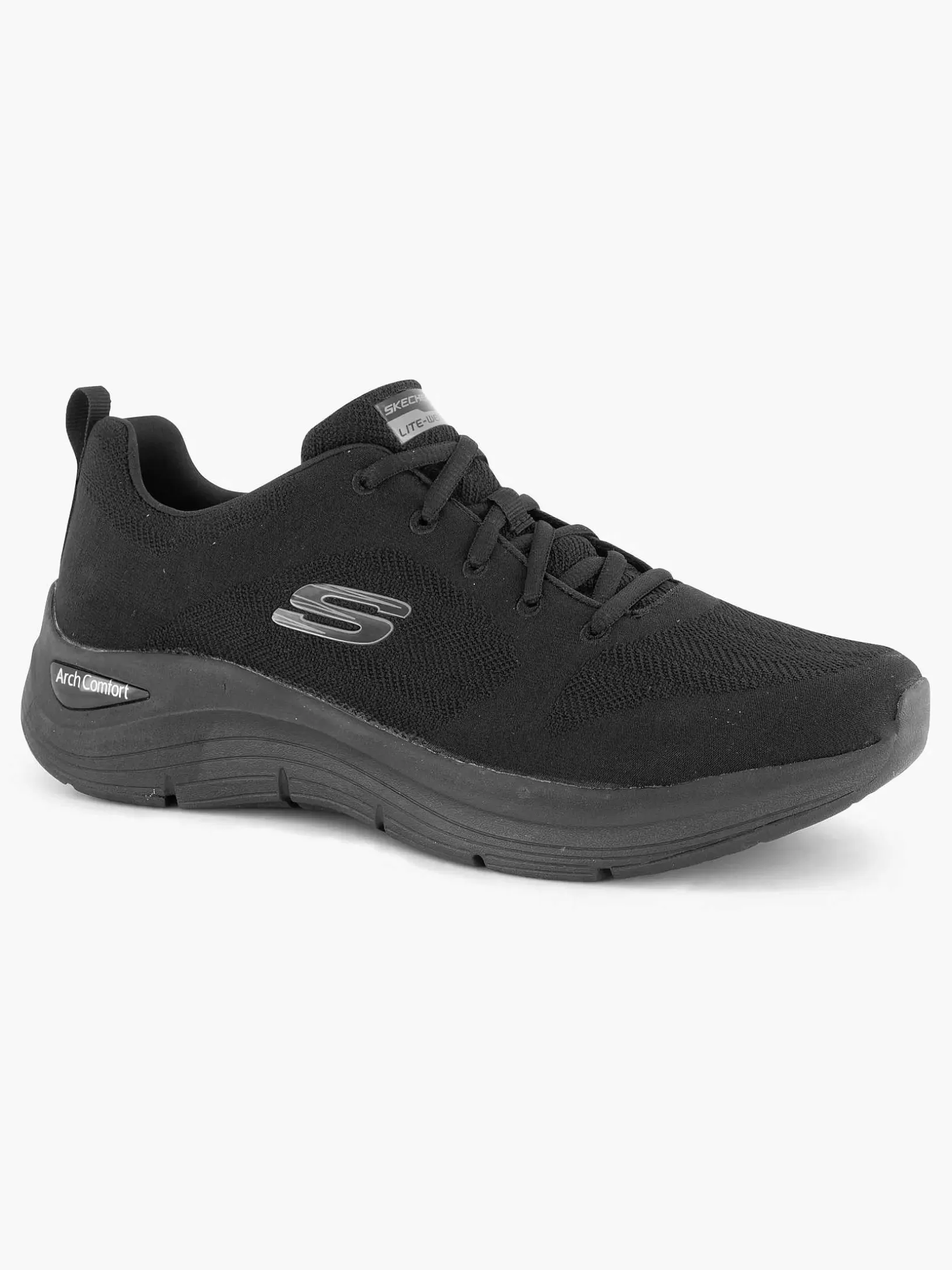 Ladies Skechers Black Arch Comfort Deep Breath