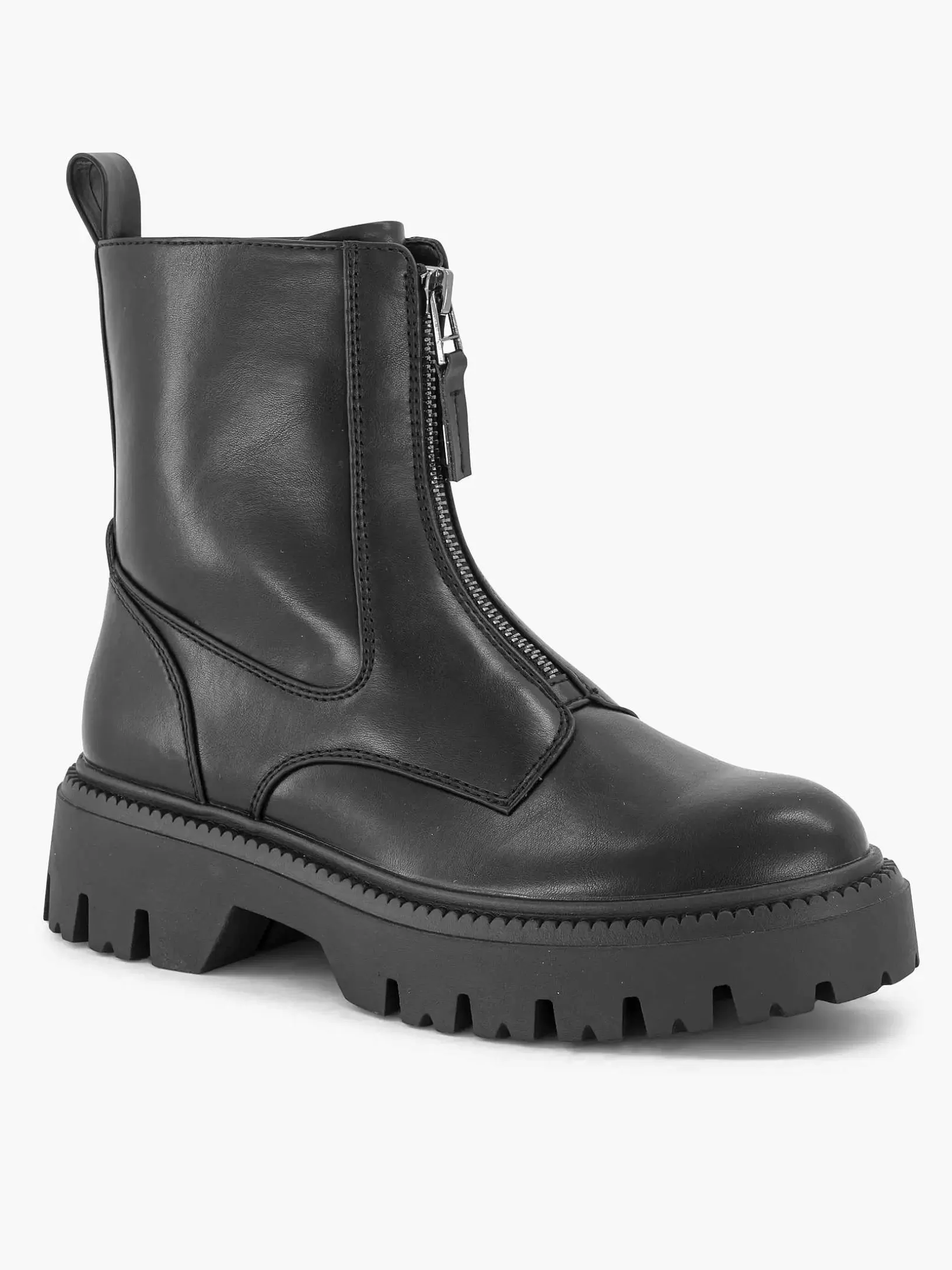 Ladies Oxmox Black Biker Boot