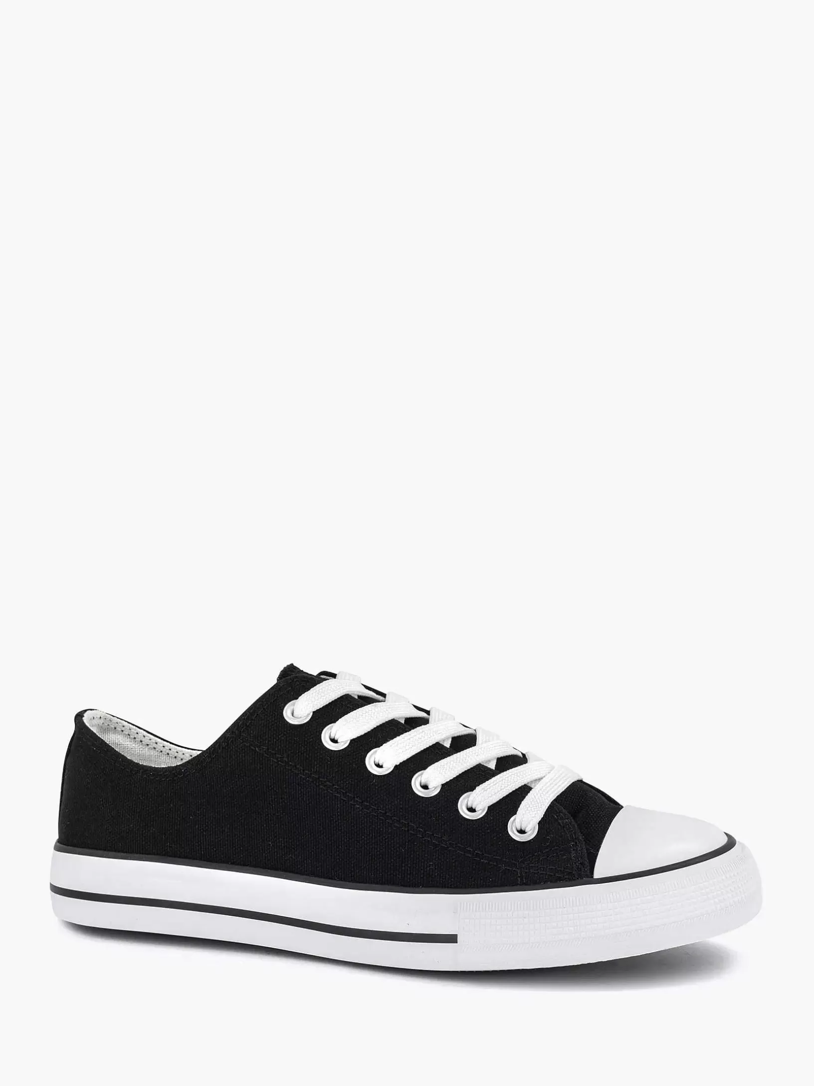 Ladies Graceland Black Canvas Sneaker