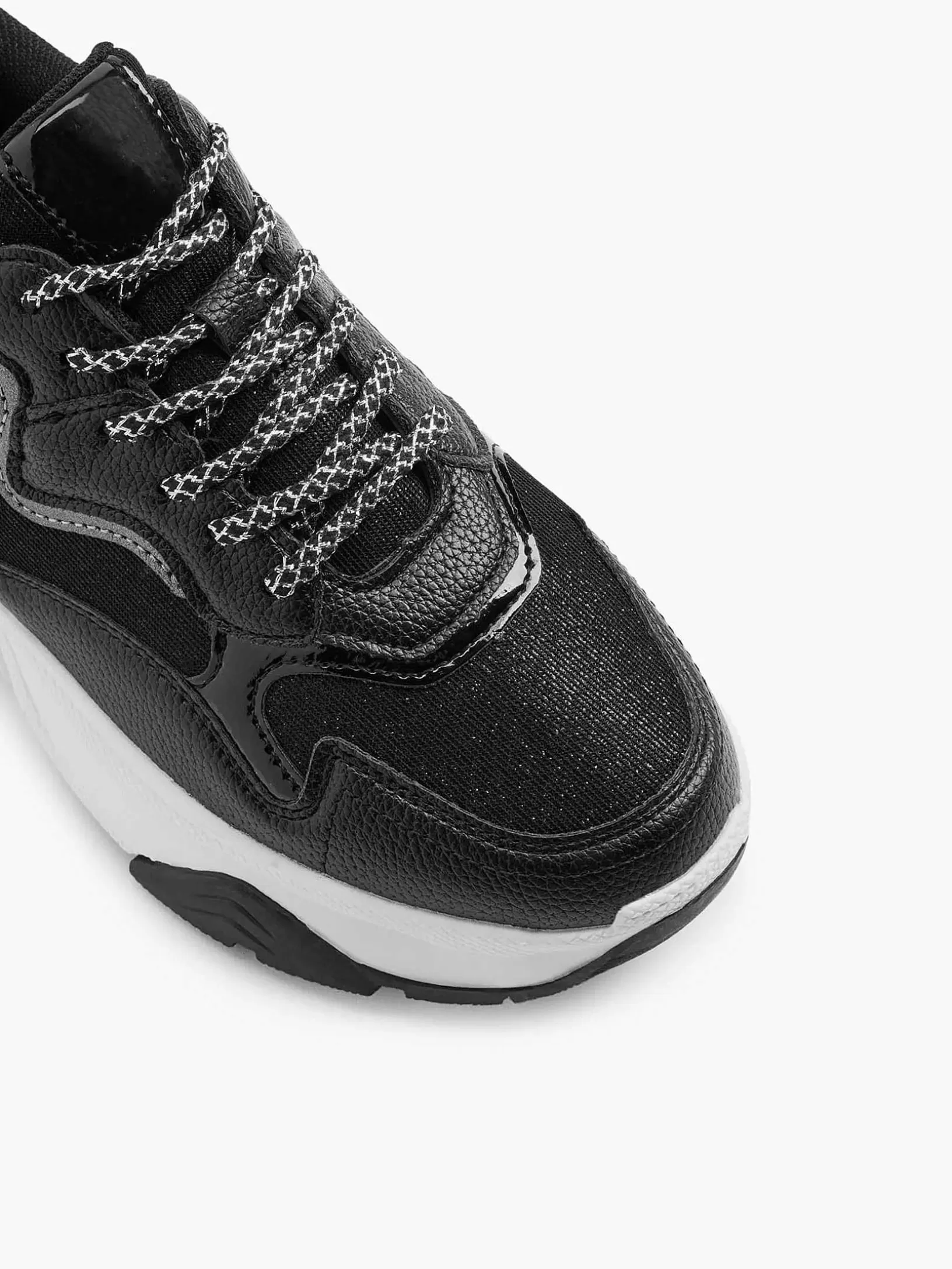 Ladies Oxmox Black Chunky Sneaker