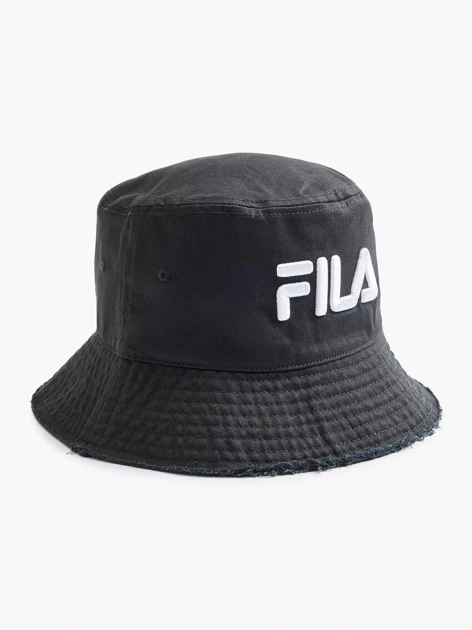 Ladies FILA Black Bucket Hat Mit