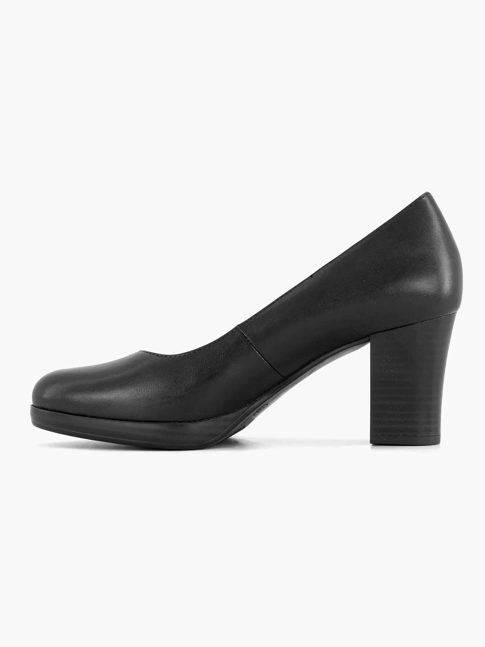 Ladies Medicus Black Leather Comfort Pump