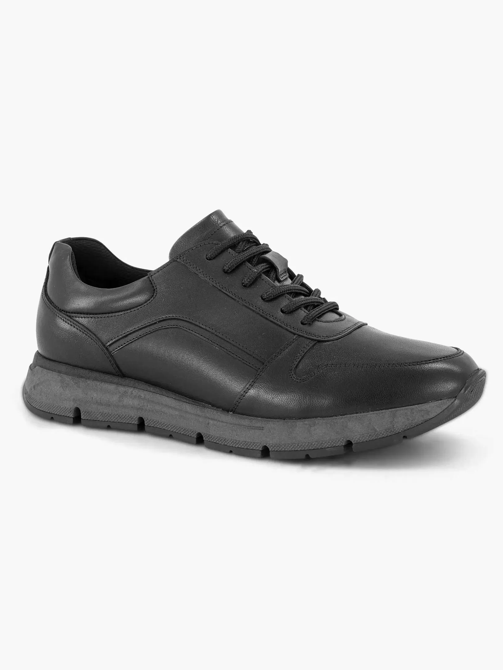 Gentlemen Gallus Black Leather Sneaker