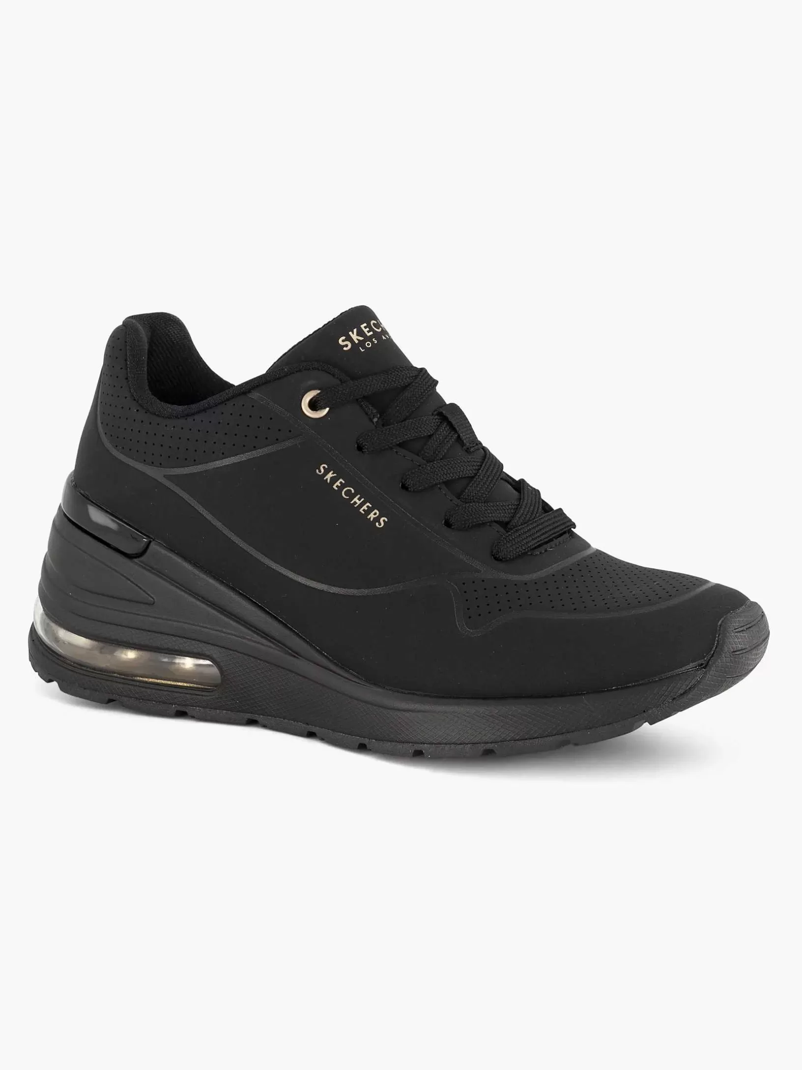 Ladies Skechers Black Million Air - Elevated Air