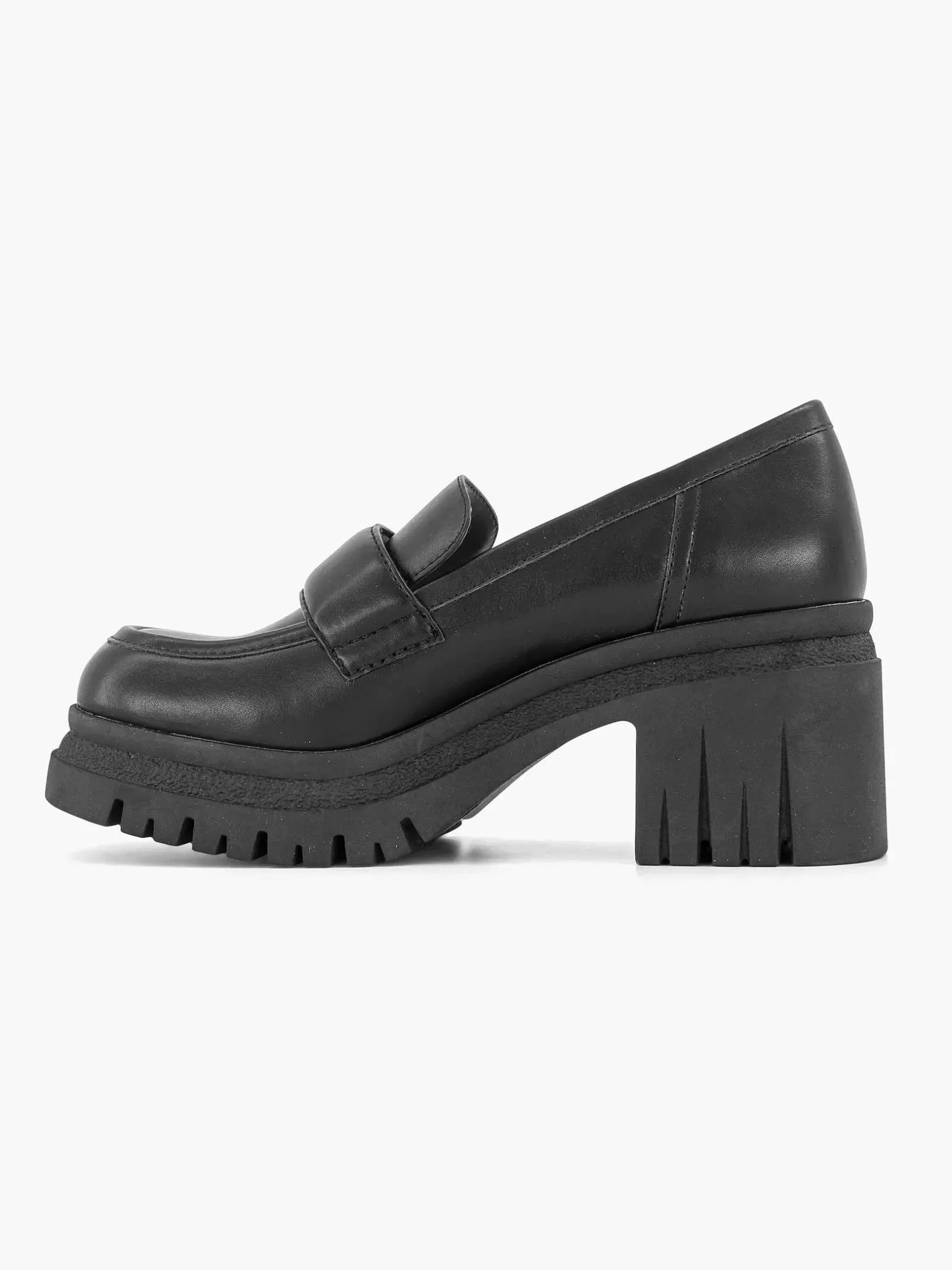 Ladies Oxmox Black Platform Loafer