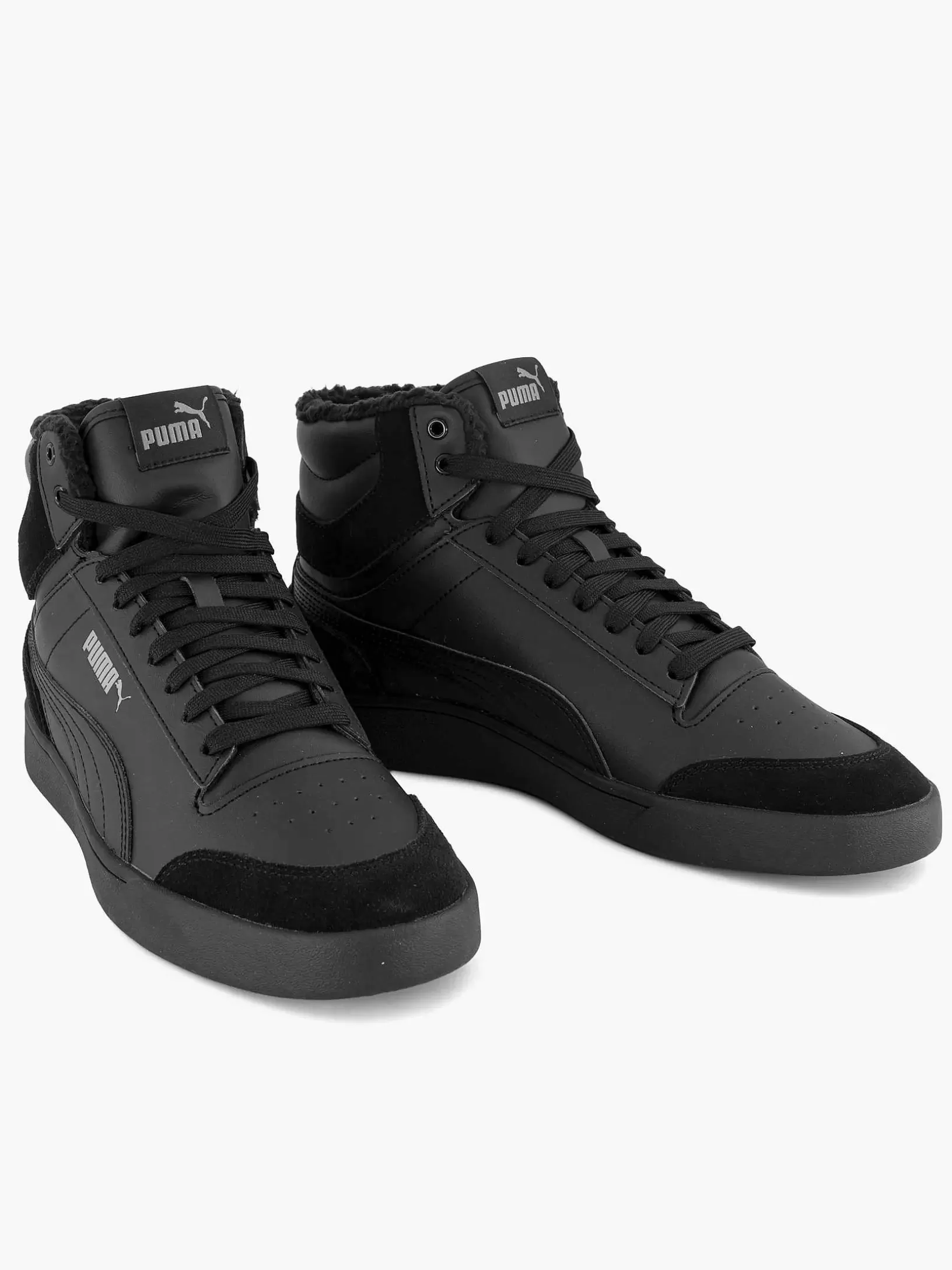 Gentlemen Puma Black Shuffle Mid Fur