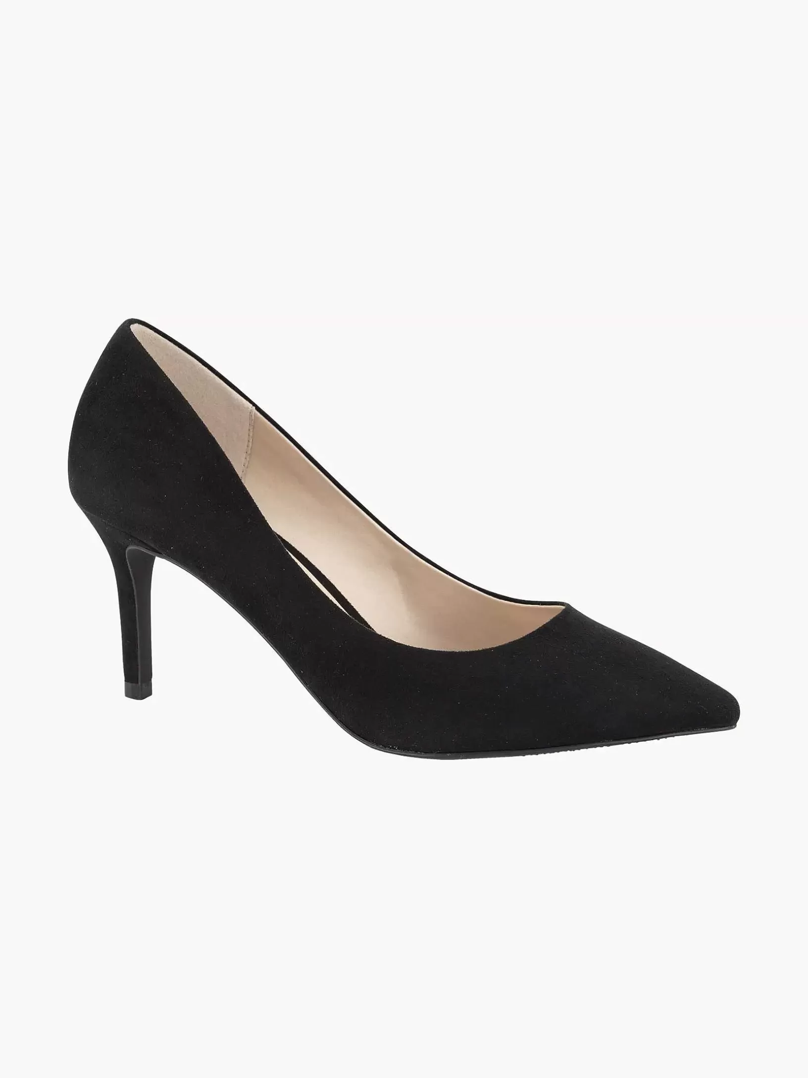 Ladies Graceland Black Pump Pointed Toe