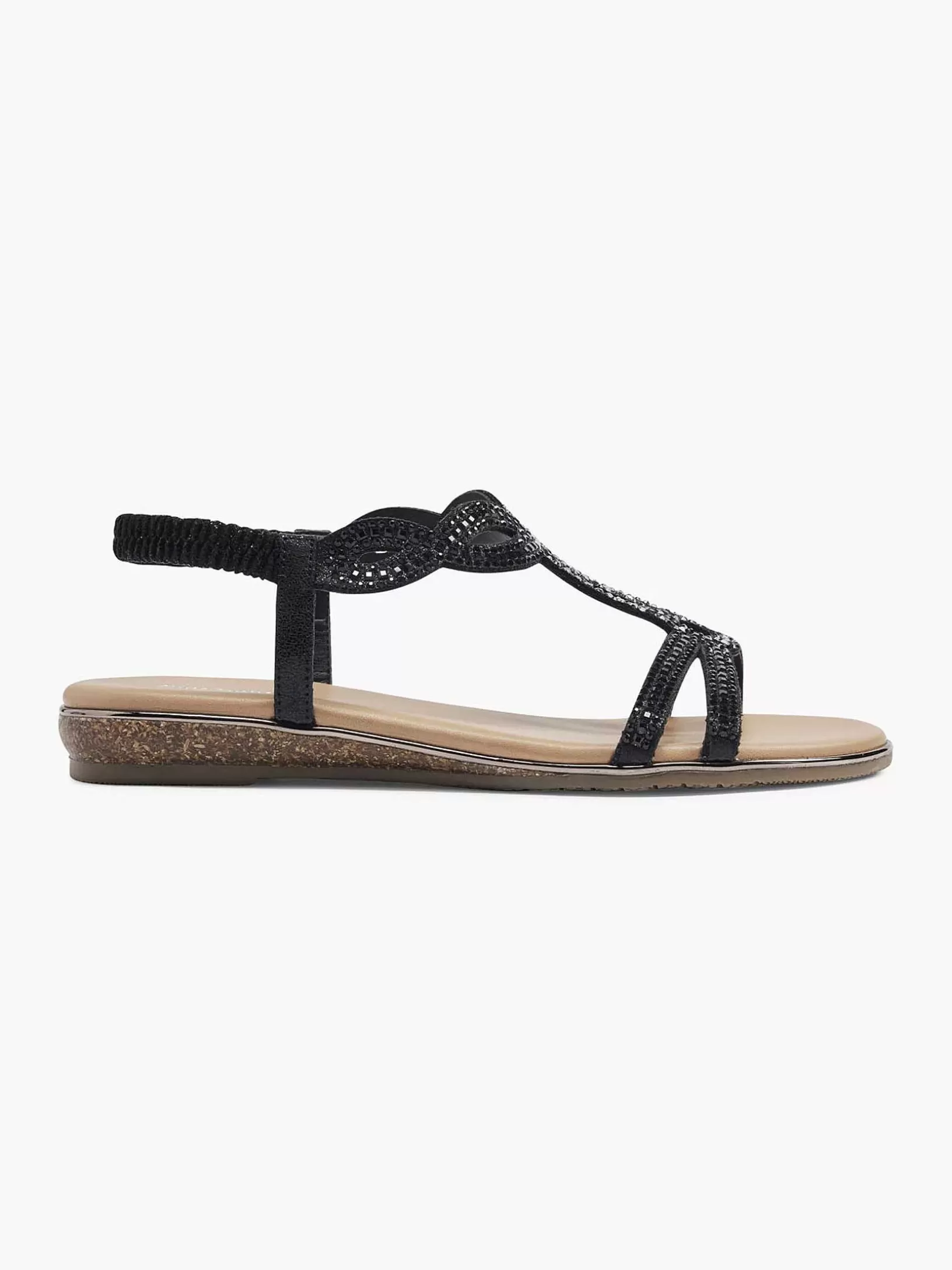 Ladies Graceland Black Sandal