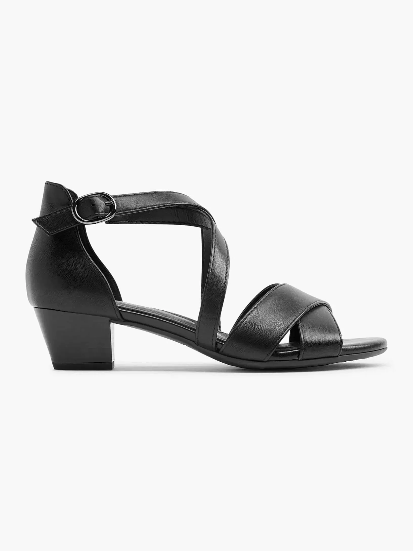 Ladies Easy Street Black Sandalette