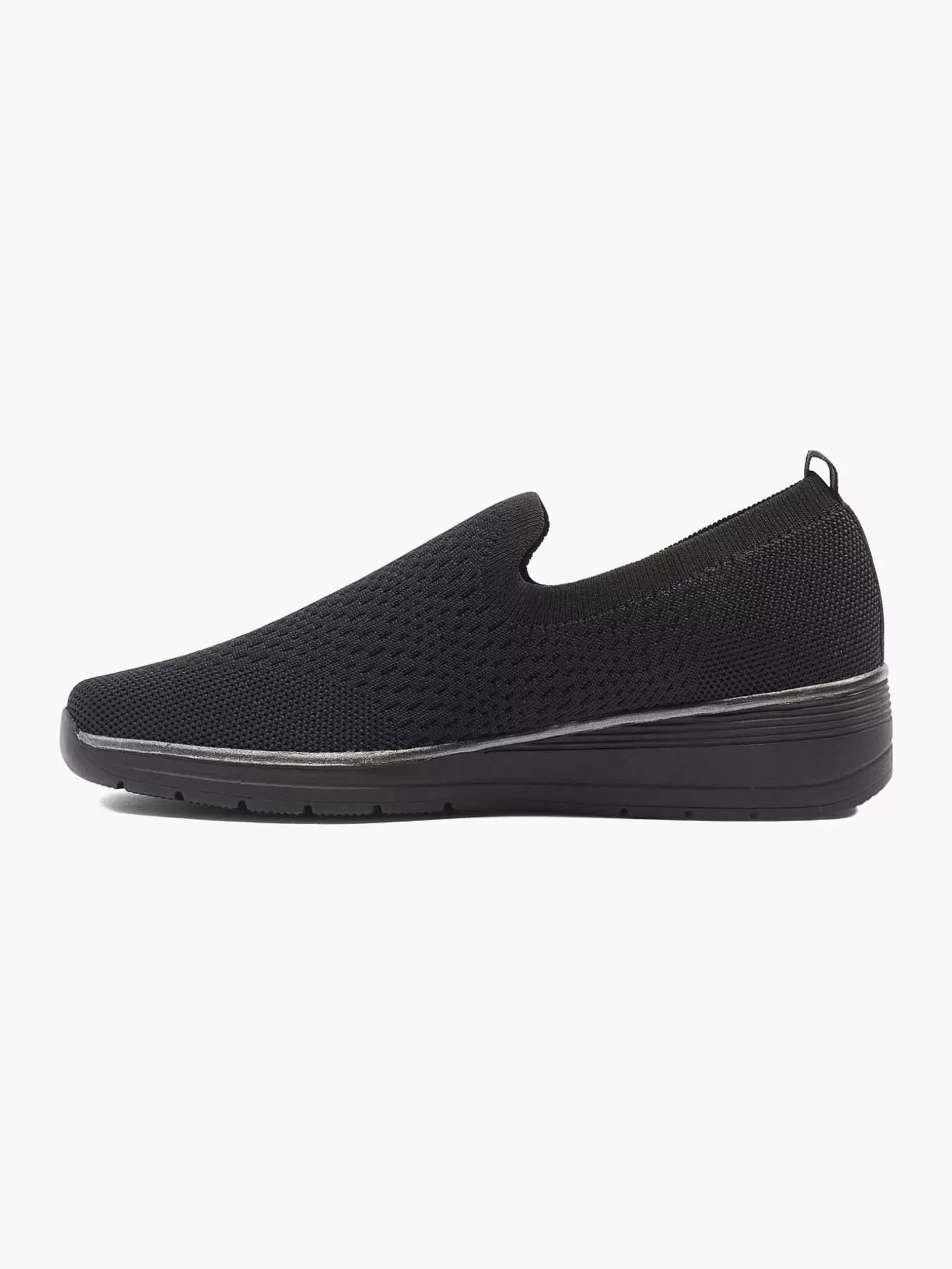 Ladies Easy Street Black Slip-On