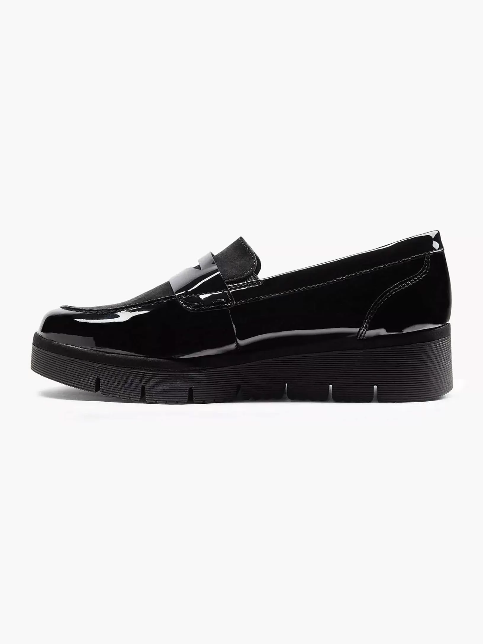 Ladies Graceland Black Slip-On Lacquer