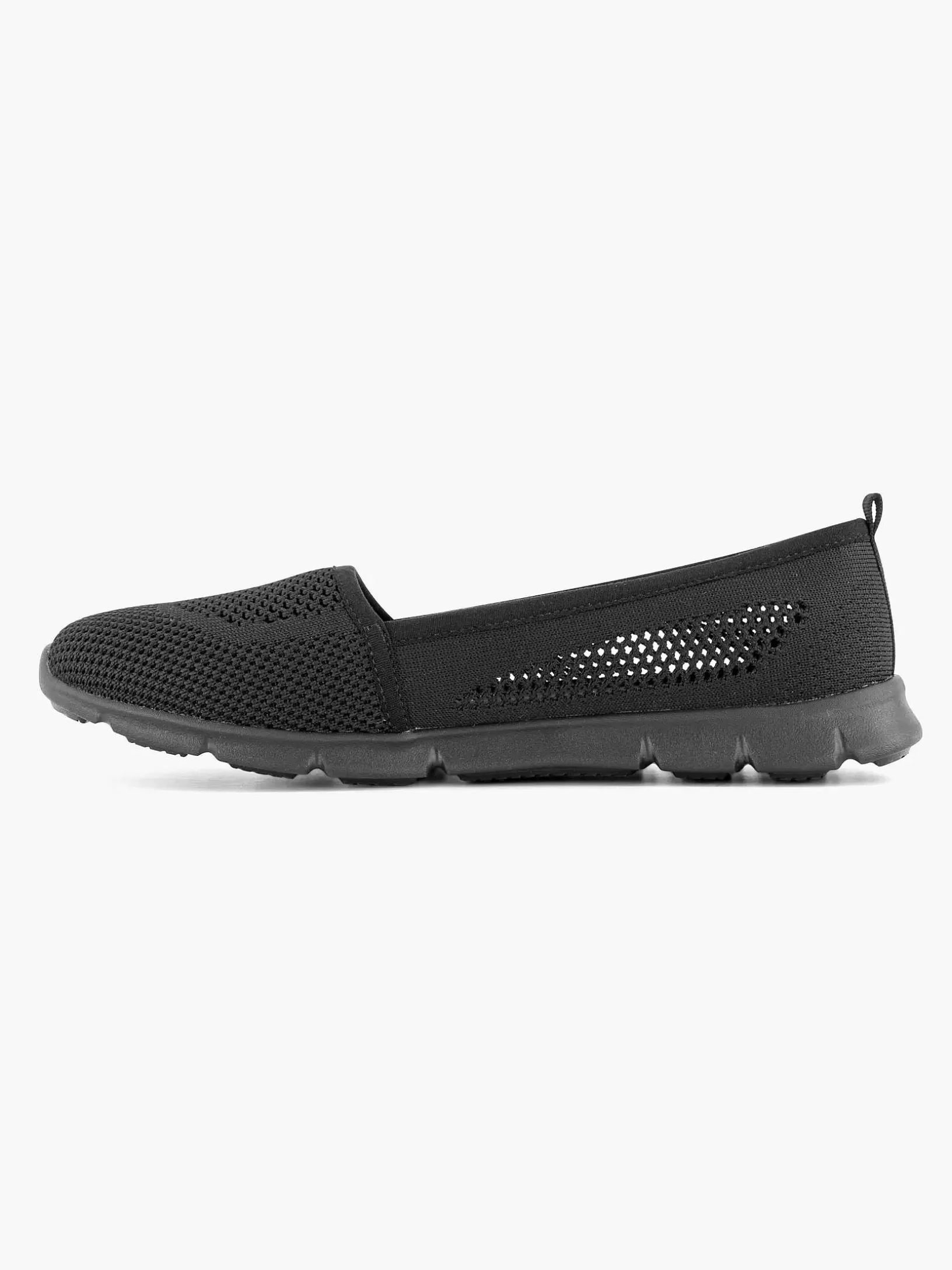 Ladies Easy Street Black Slip-On Memory Foam