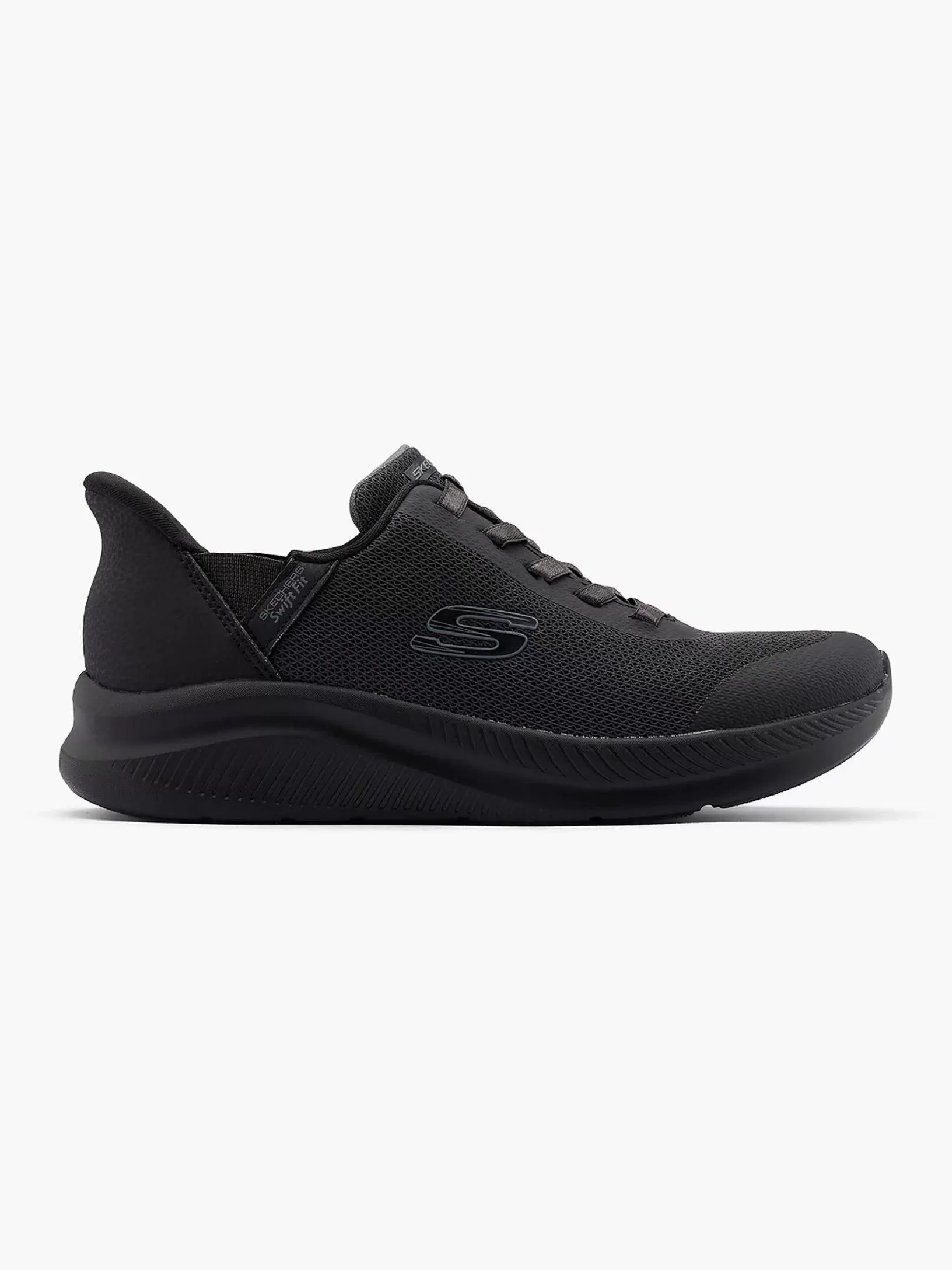 Ladies Skechers Black Sneaker Swift Fit - Hands Free