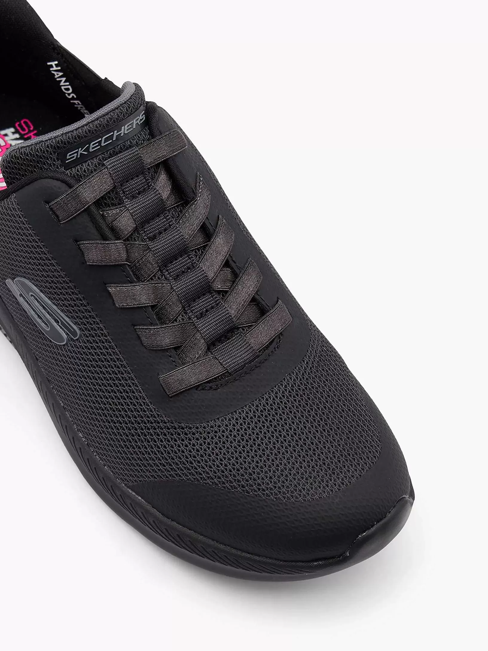 Ladies Skechers Black Sneaker Swift Fit - Hands Free