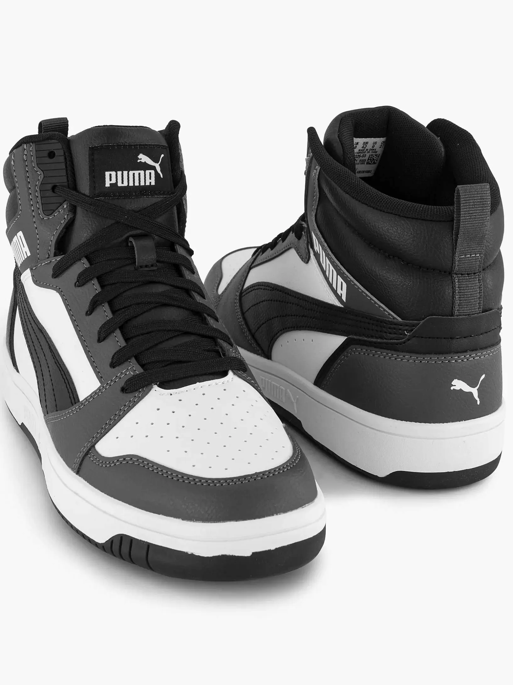 Gentlemen Puma Black/White Rebound V6