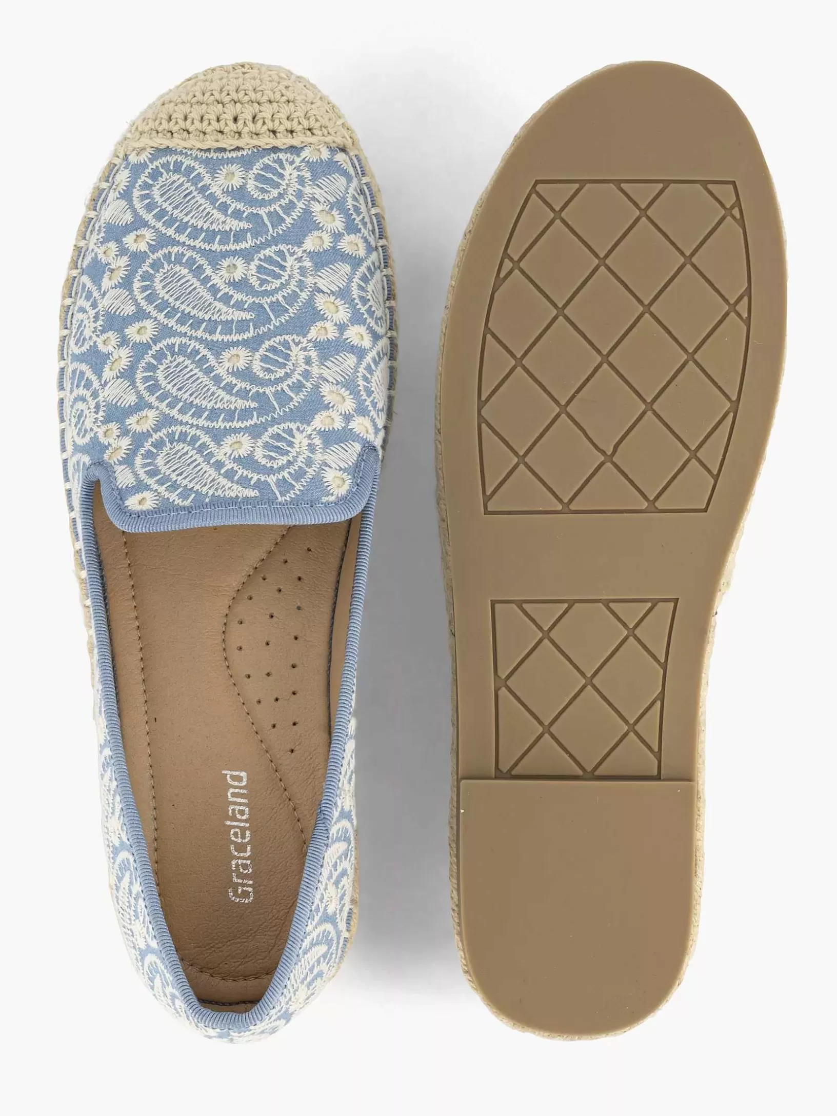 Ladies Graceland Blue Espadrille