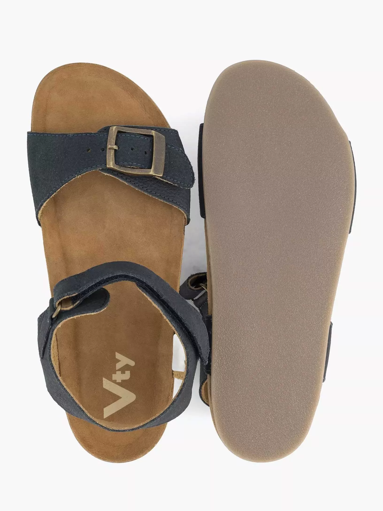 Children Vty Blue Leather Sandal