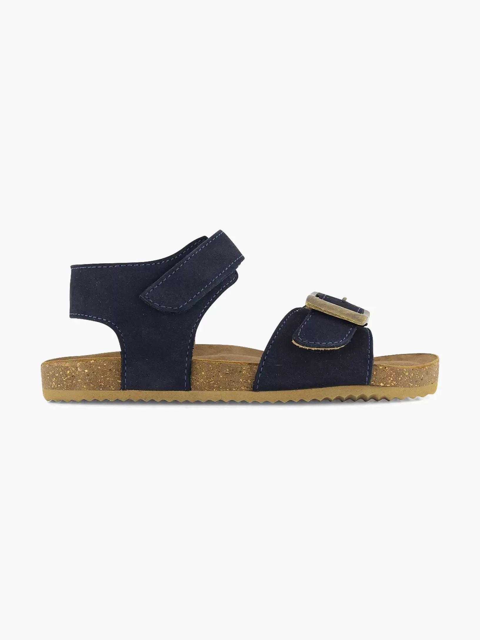 Children Vty Blue Leather Sandal Velcro