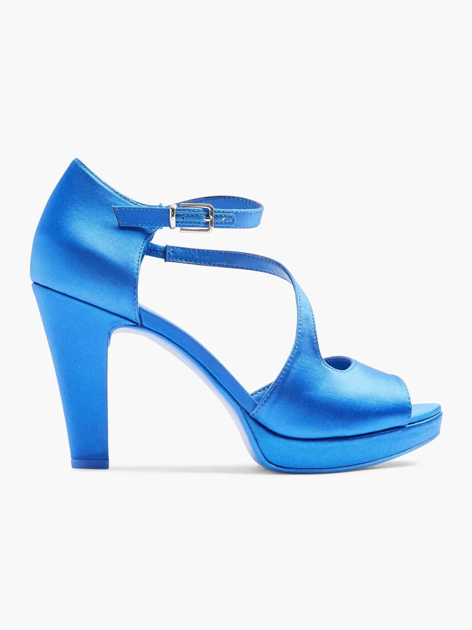 Ladies Graceland Blue Pump Satin