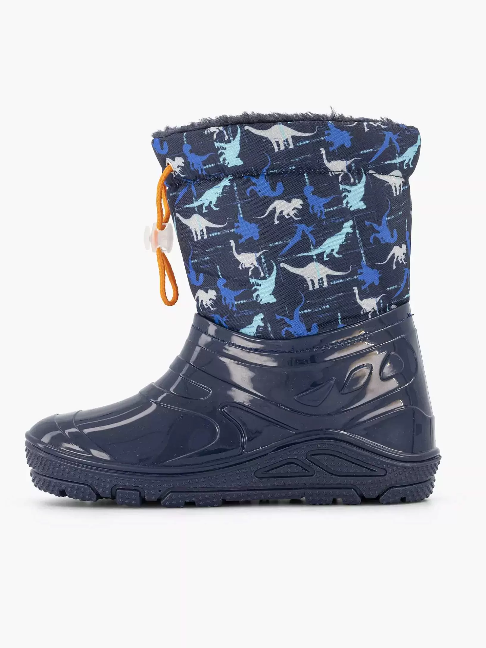 Children Landrover Blue Rain Boot Dino Lined