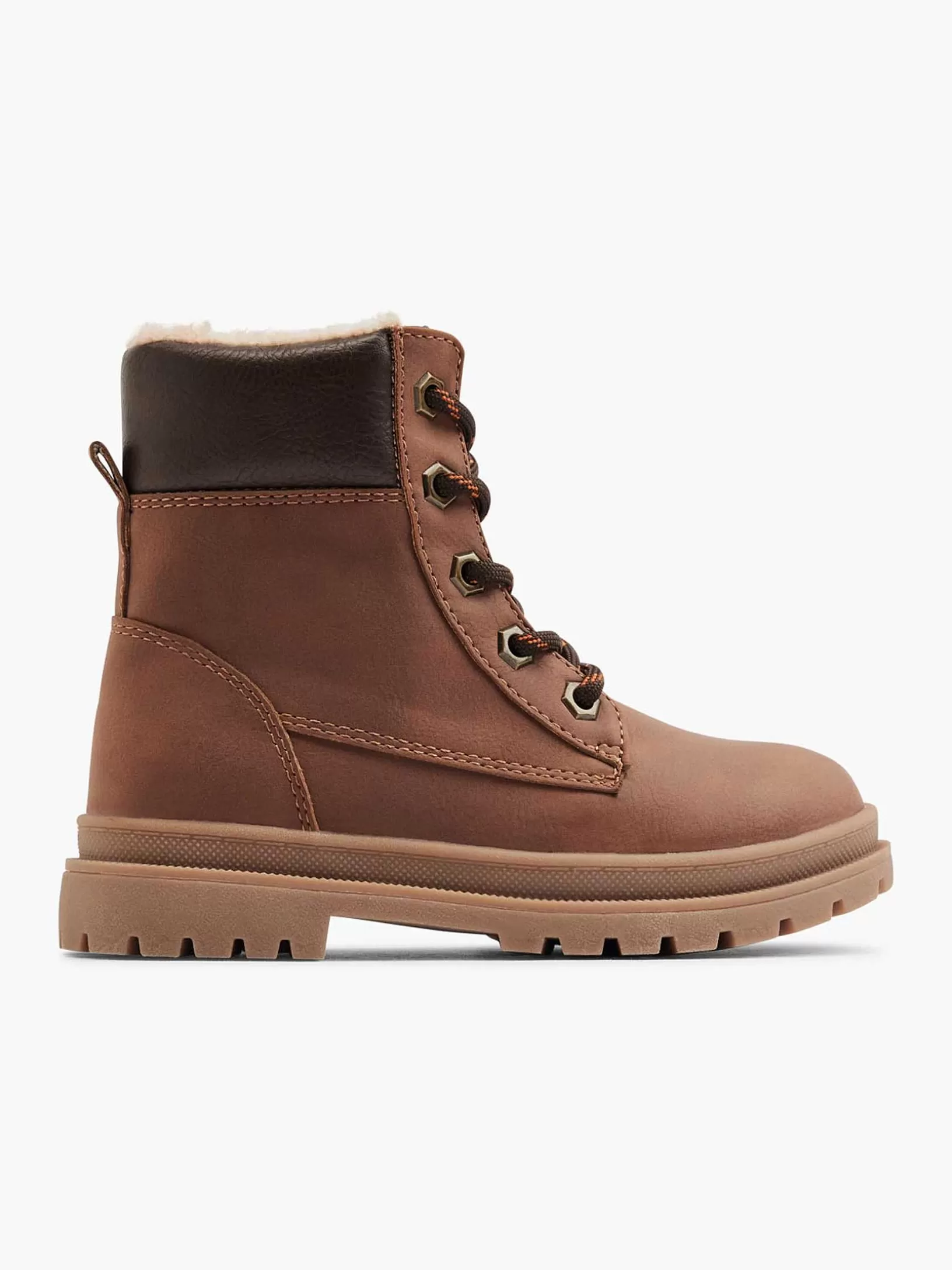 Children Vty Brown High Lace Boot