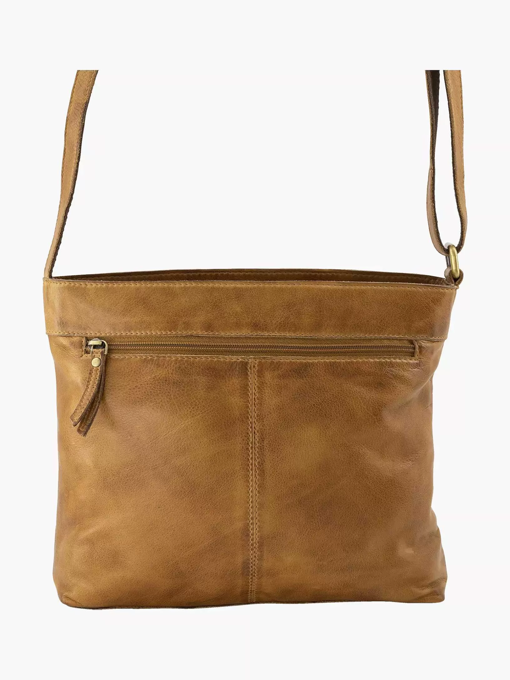 Ladies 5th Avenue Brown Leather Shoulder Bag