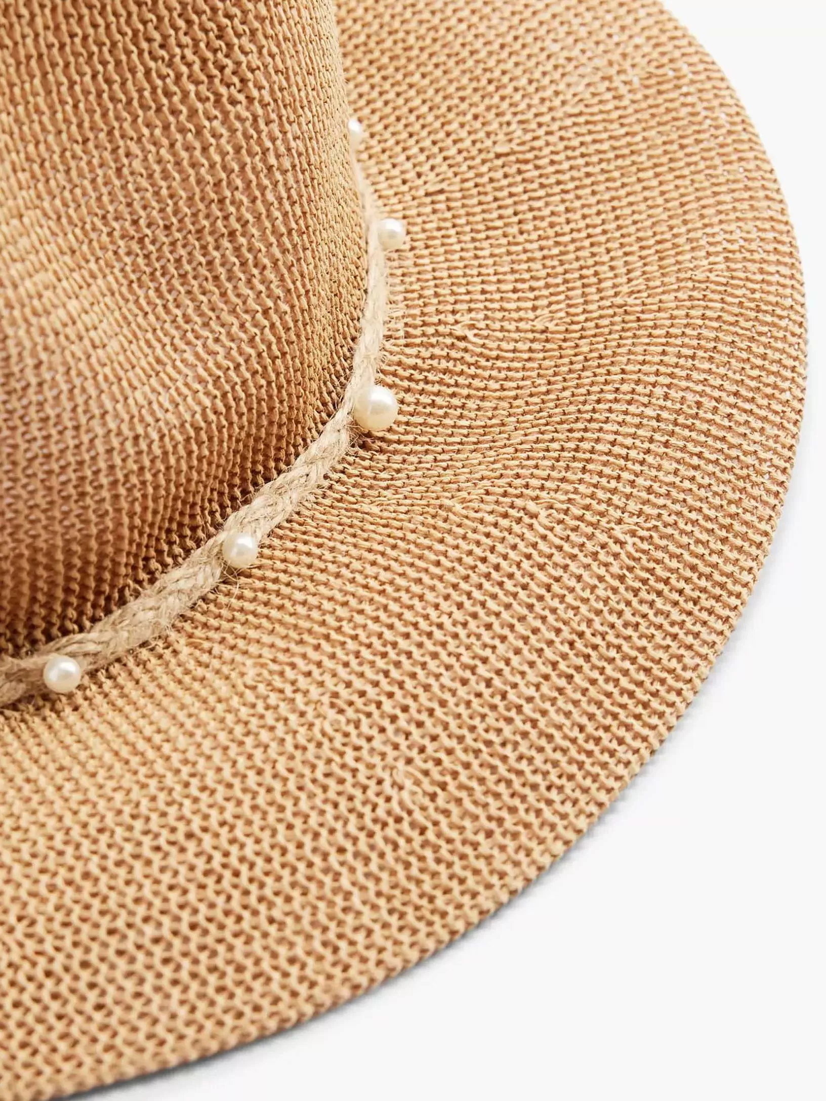 Ladies Graceland Brown Wicker Beach Hat