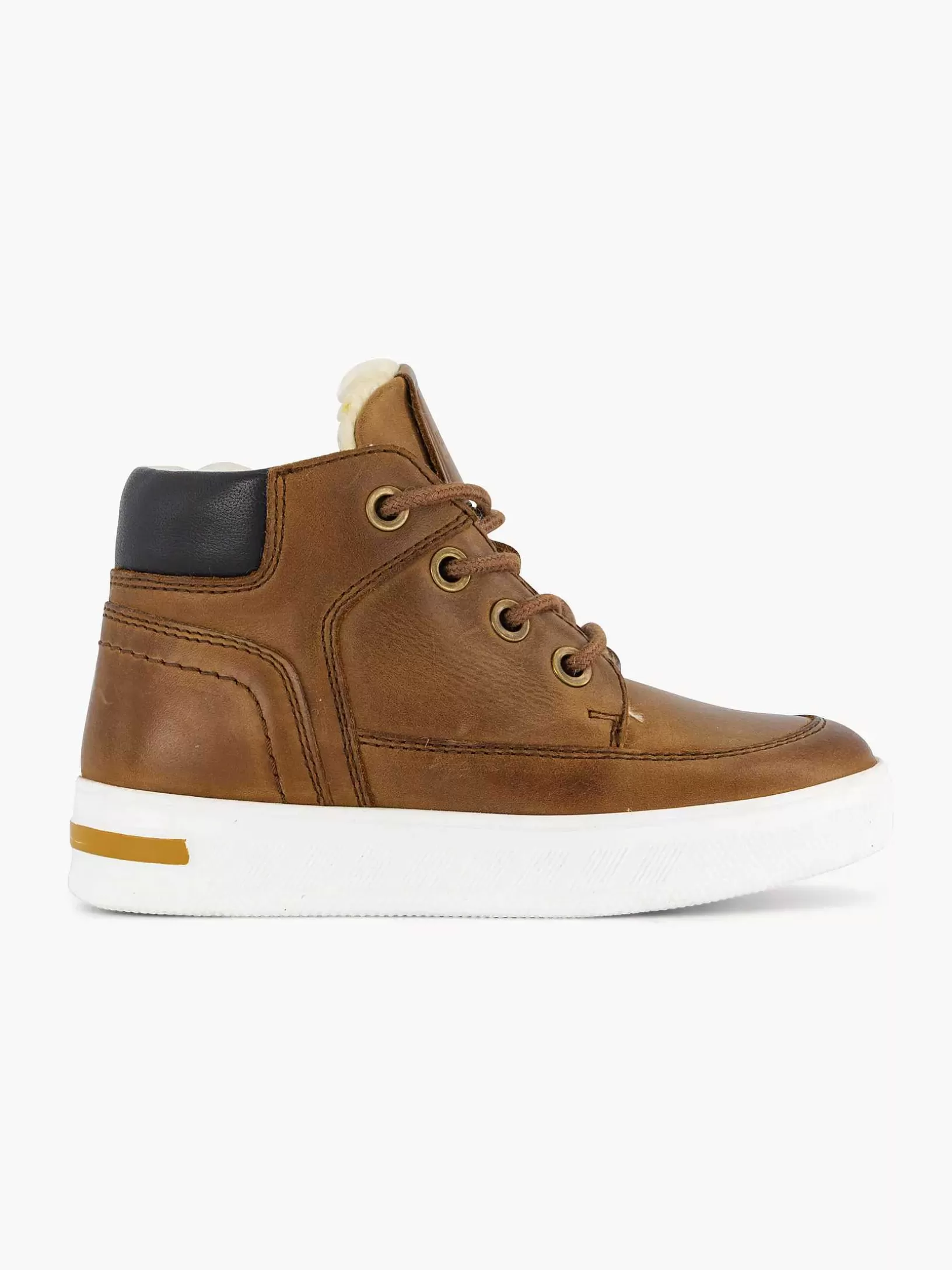 Children Vty Cognac Leather Sneaker