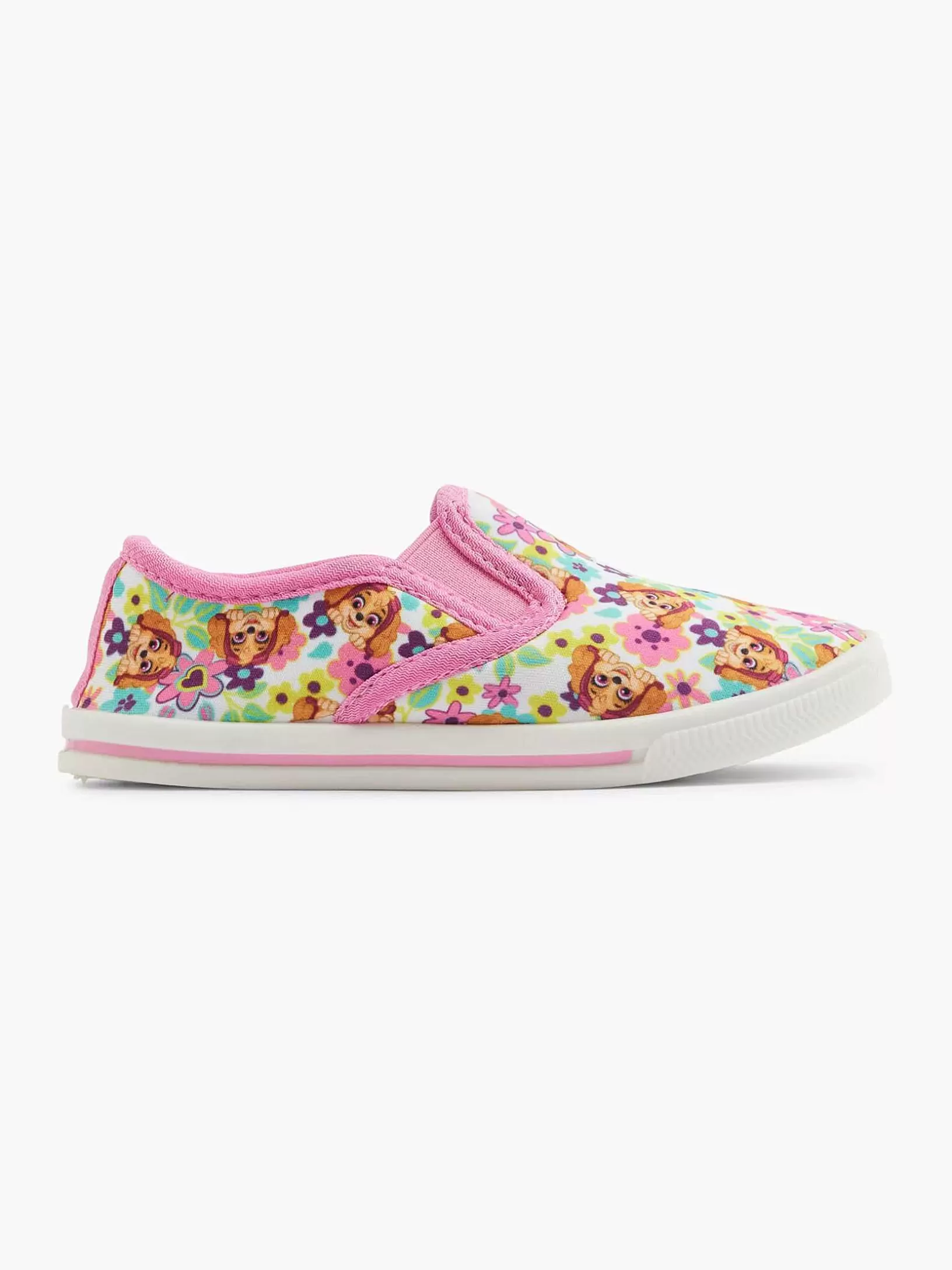 Children PAW Patrol Colored Canvas Slip-On Flowers