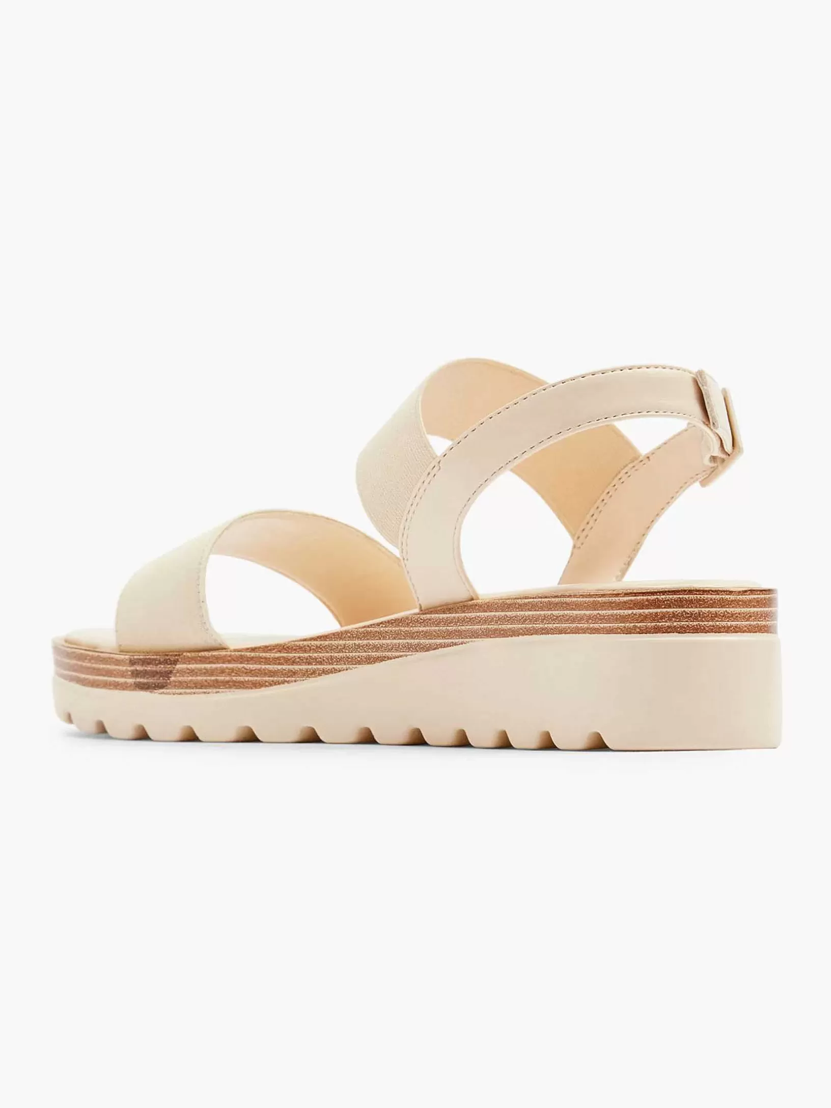 Ladies Graceland Cream Platform Sandal